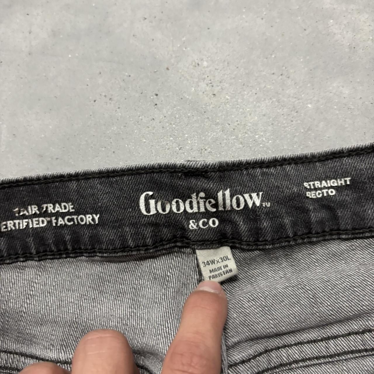 Japanese Brand × Vintage Crazy Vintage Y2K/2000s Grunge Faded Black Denim Jeans! Size US 33 - 8 Thumbnail