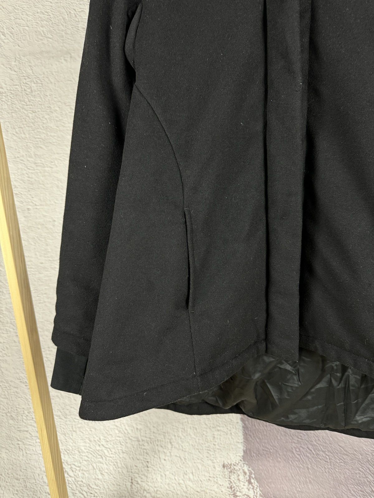 Andrea Ya'aqov Andrea Ya’aqov full zip down wool cashmere coat jacket black Size L / US 10 / IT 46 - 7 Thumbnail