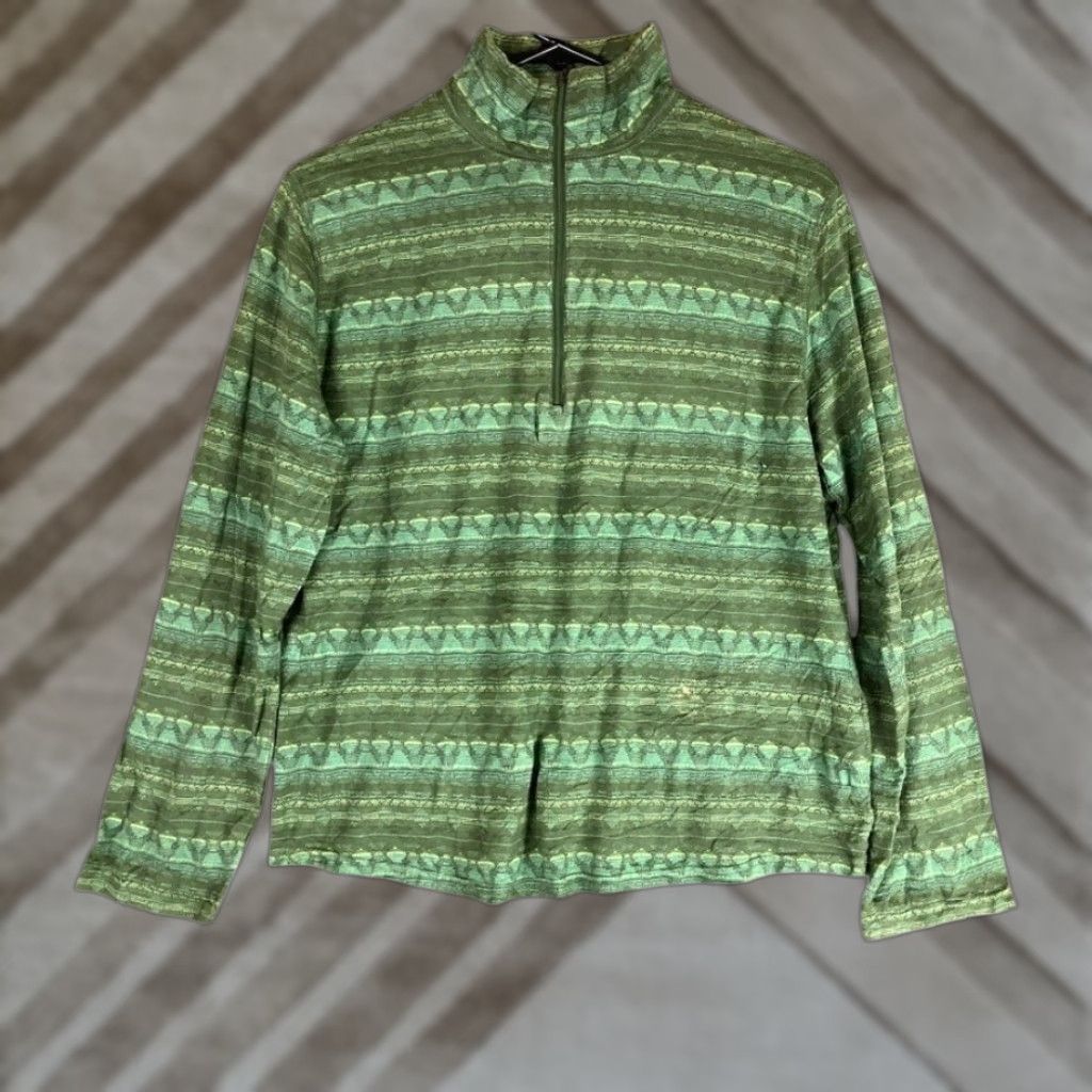 Vintage Woolrich Jacket Green 1/4 Zip Long Sleeve 100% Cotton Pullover Medium Women Casual Outdoor Modern Mtryside Outdoors Mens? Wait. Size M / US 6-8 / IT 42-44 - 1 Thumbnail