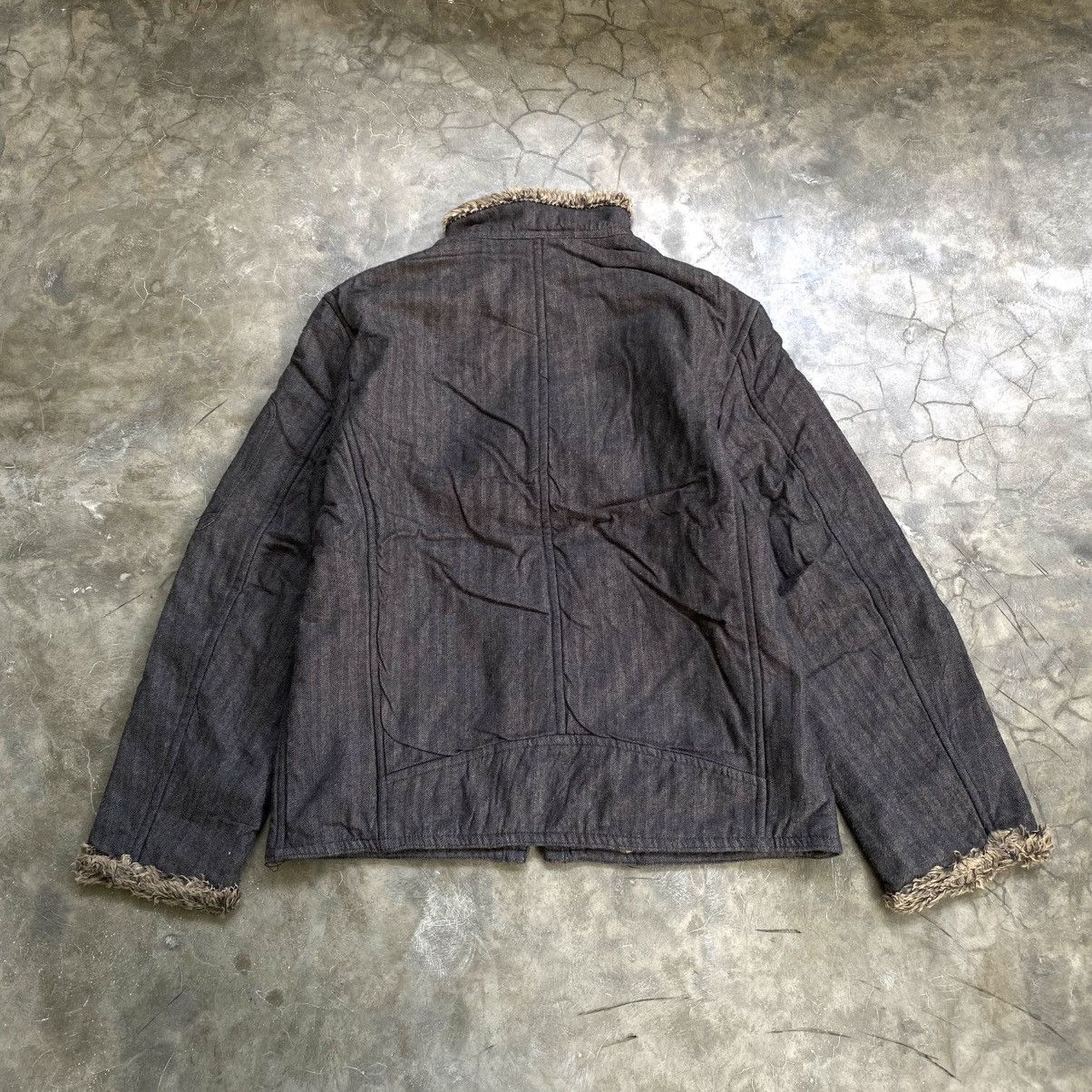 Tornado Mart 2000s Comme Ca Ism Vkei Style Trim Fur Jacket Size US XXL / EU 58 / 5 - 2 Thumbnail