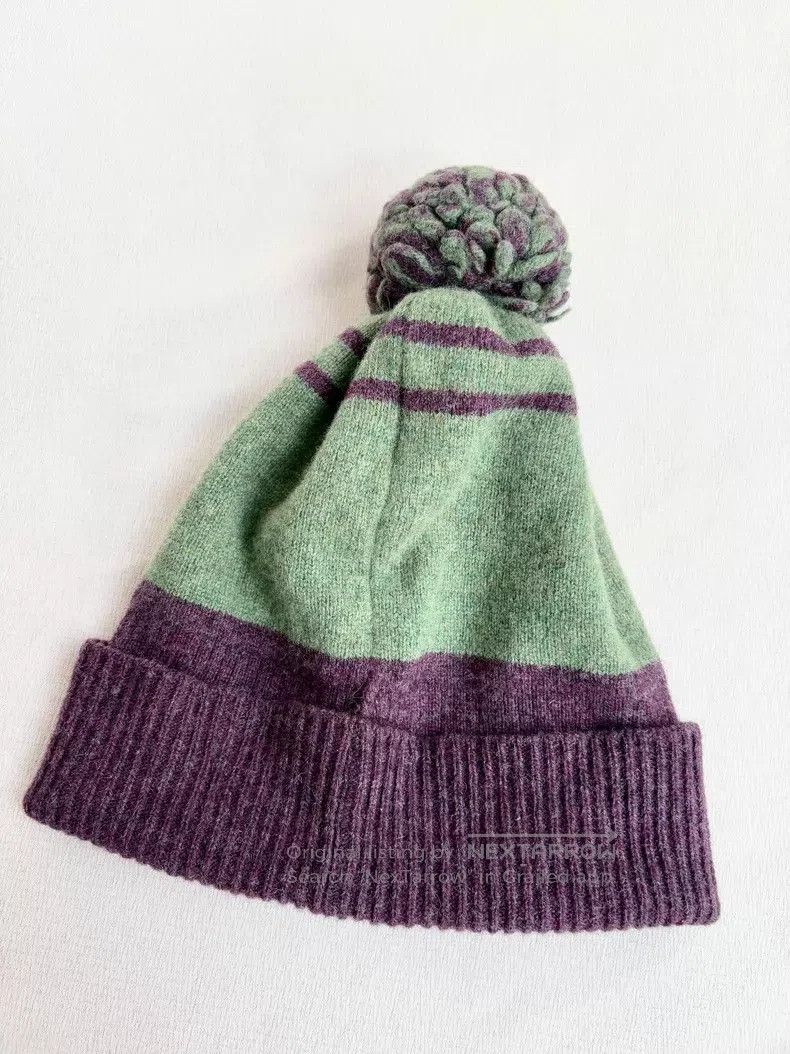 Vivienne Westwood Vivienne Westwood Matcha and red cold hat with pom-pom Size ONE SIZE - 3 Thumbnail