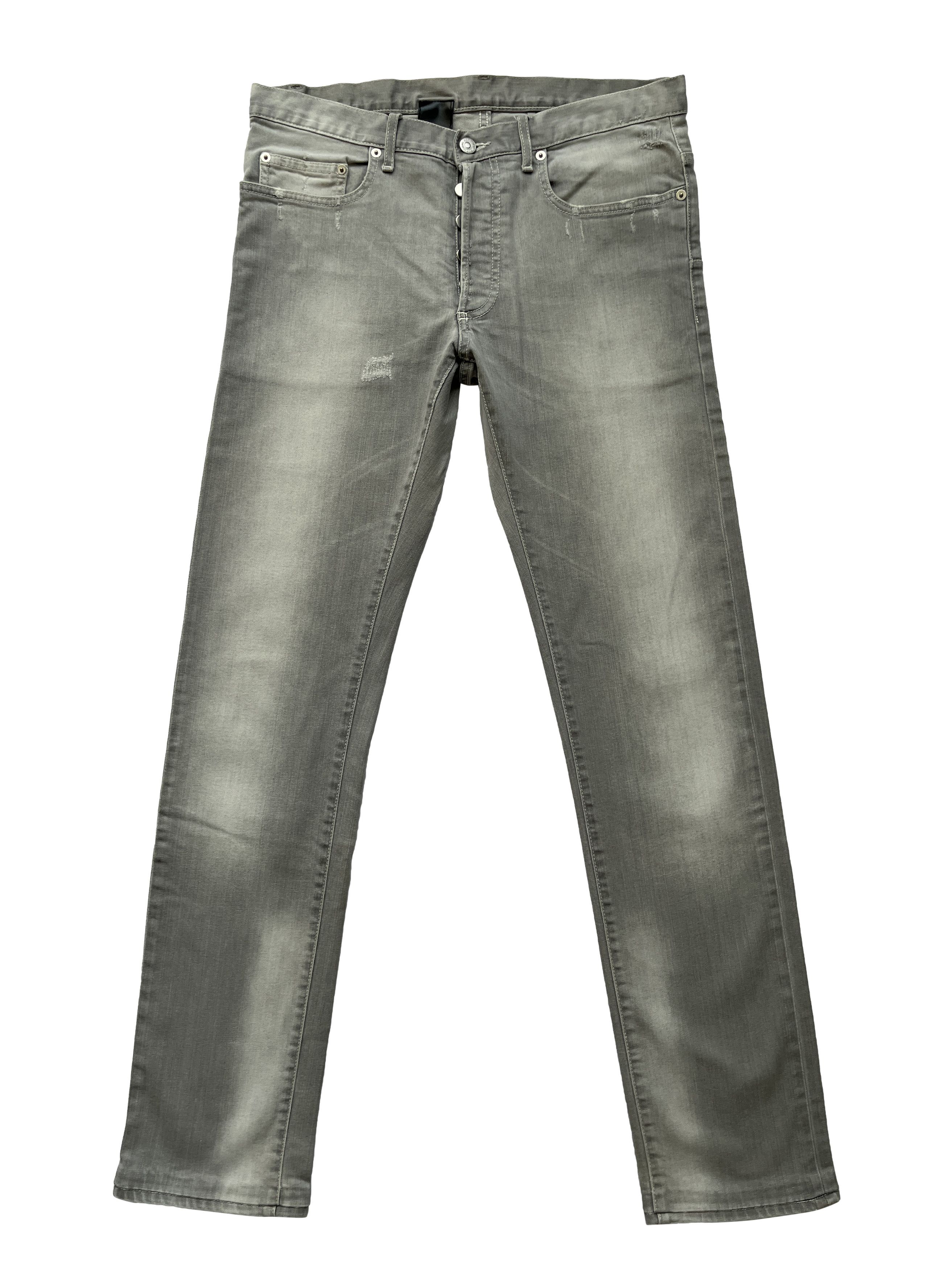 image of dior Hedi Slimane Gray Denim Jeans in Light Gray, Men's (Size 32)