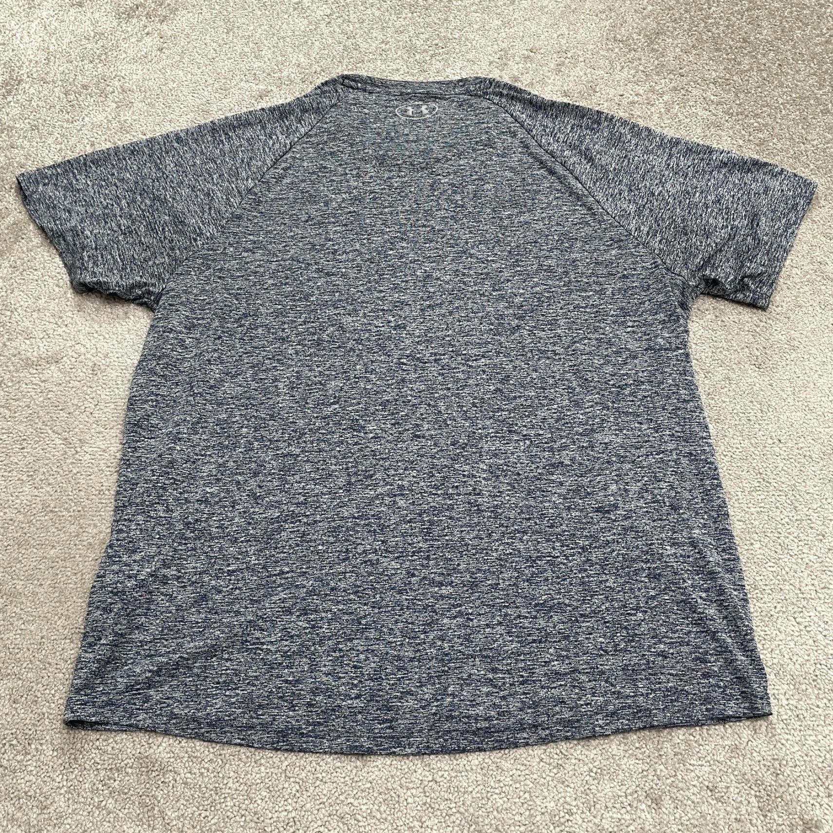 Under Armour Under Armour HeatGear Loose Fit Active T-Shirt Mens XL Heather Blue Crew Tee Size US XL / EU 56 / 4 - 2 Thumbnail
