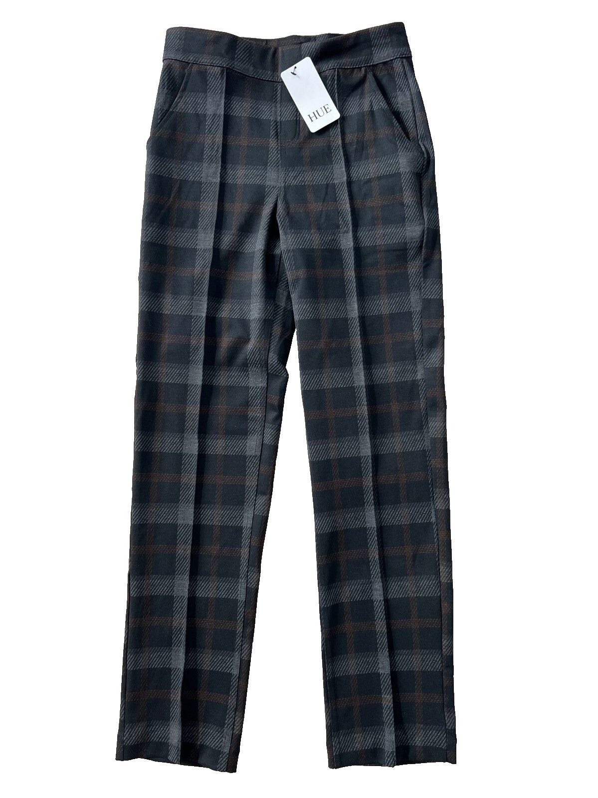 Other HUE U24279 Plaid Classic Pull-On Trouser ( S ) Size 28" / US 6 / IT 42 - 2 Thumbnail