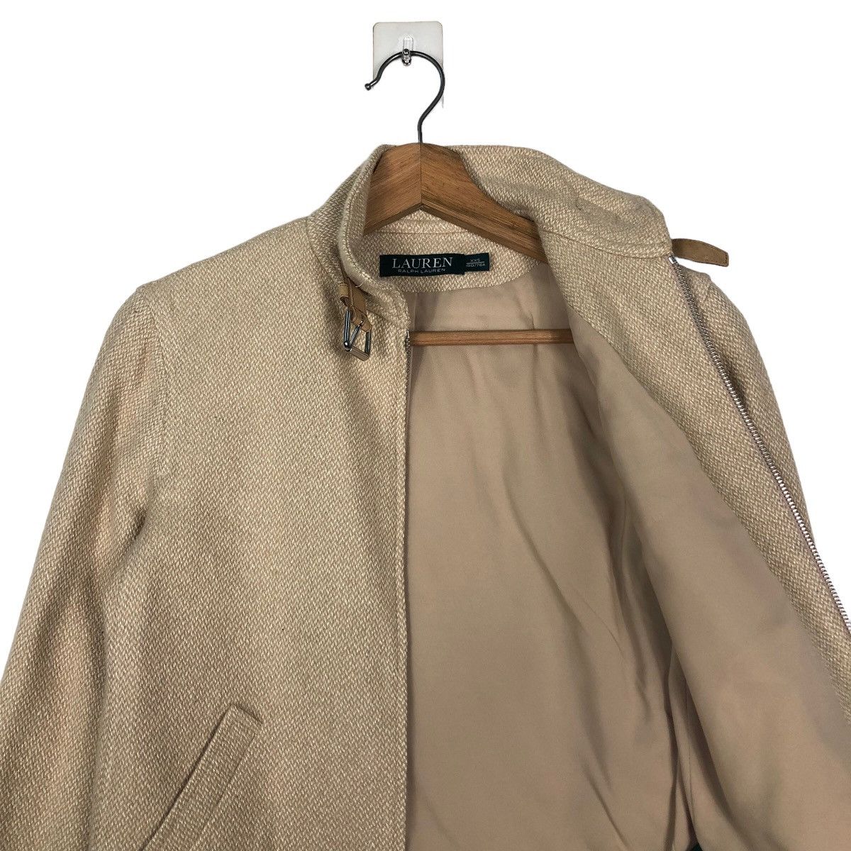 Japanese Brand Green Label Ralph Lauren Cropped Biker Jacket Leather Parts Size US XXS / EU 40 - 12 Thumbnail