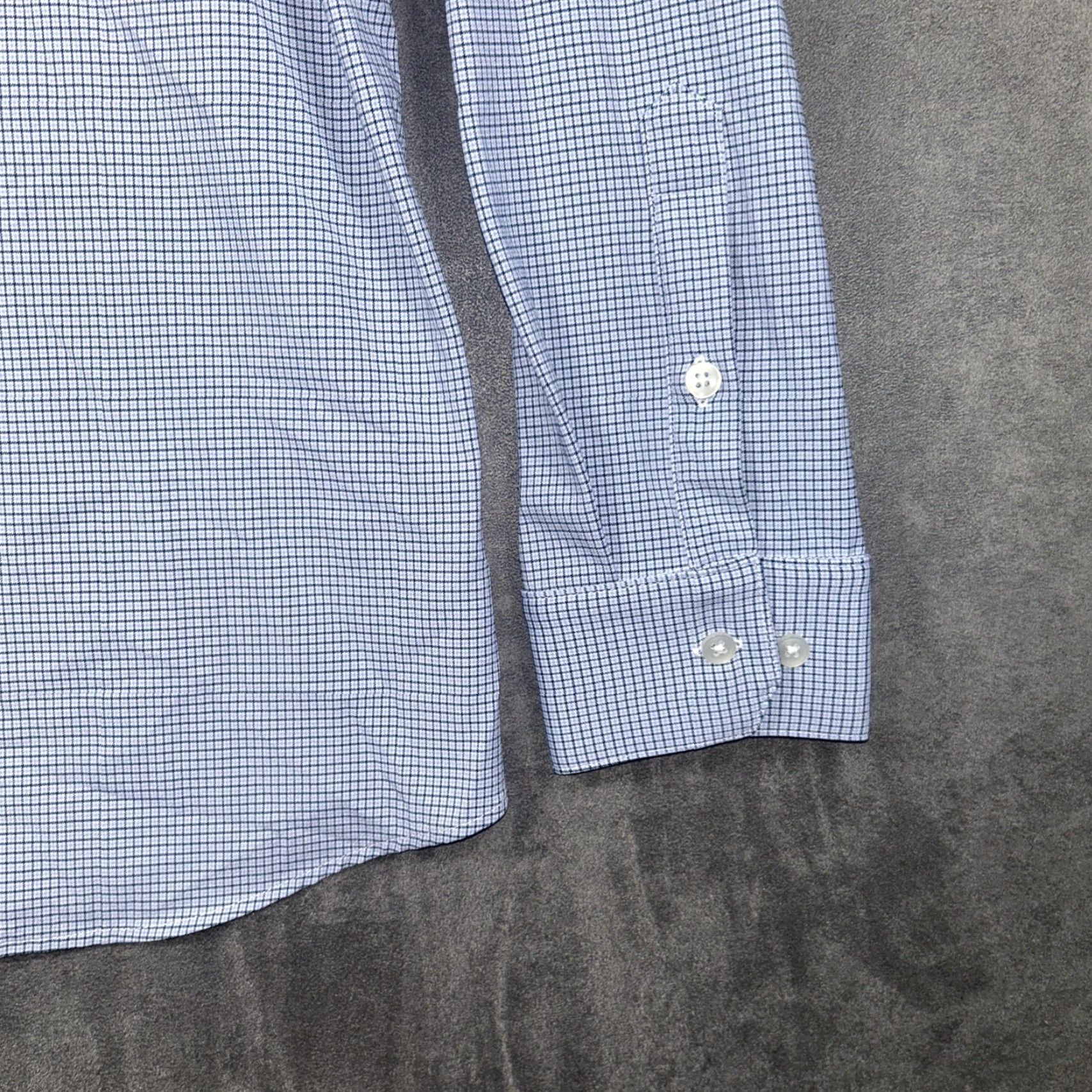 Mizzen+Main Mizzen+Main Performance Stretch Button Up Shirt Long Sleeve Trim Fit Mens XXL Blue Size US XXL / EU 58 / 5 - 4 Thumbnail