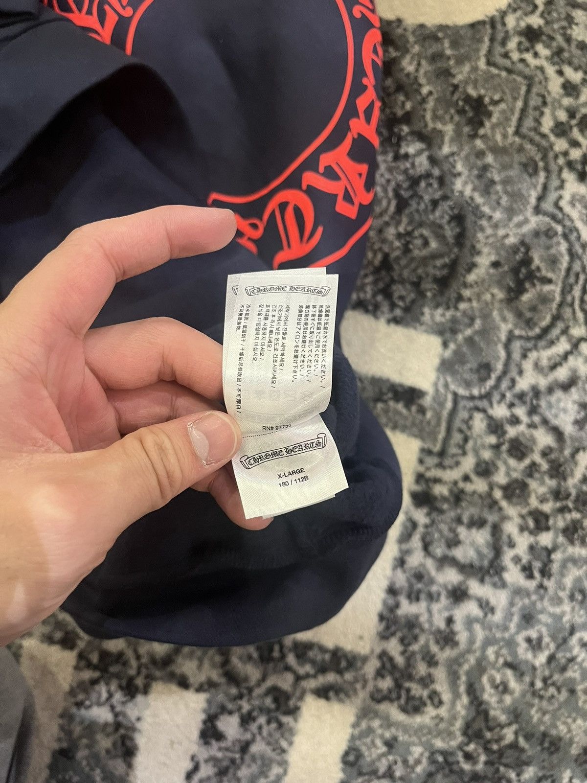 Chrome Hearts RARE CHROME HEARTS NAVY FLORAL NYC EXCLUSIVE Size US XL / EU 56 / 4 - 5 Thumbnail