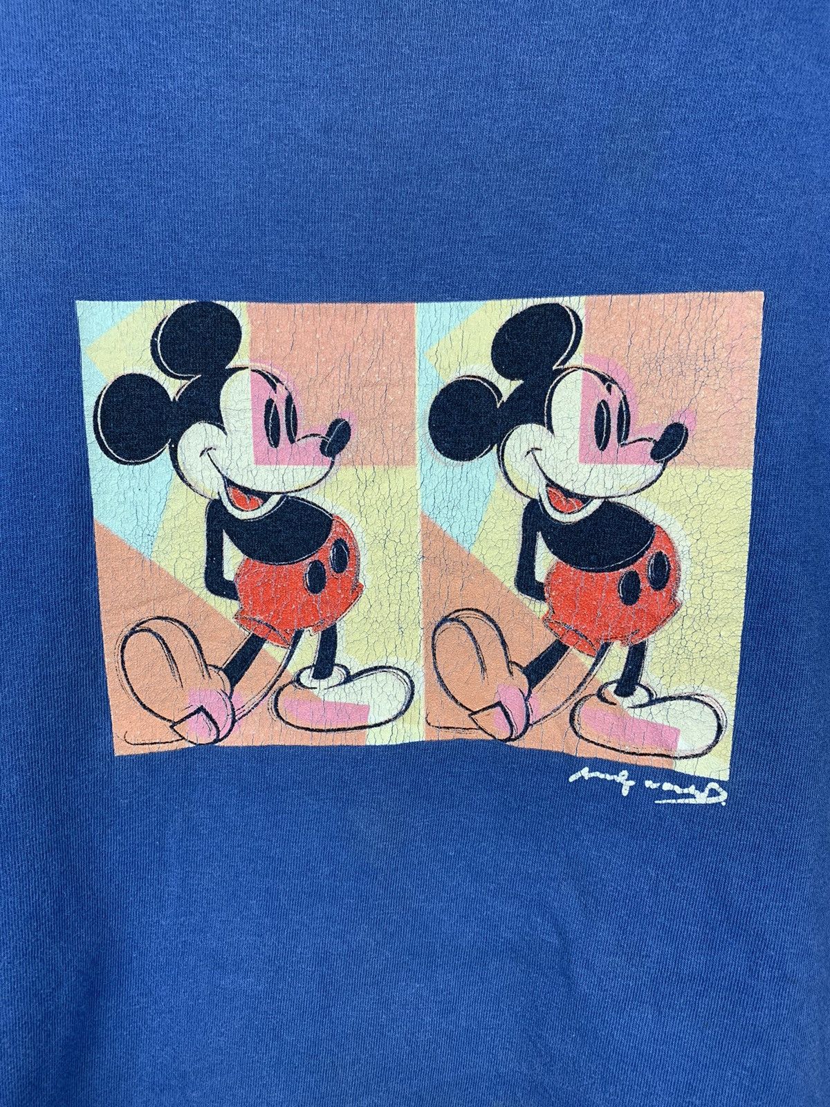 Andy Warhol Rare! Vintage 90s Andy Warhol Mickey Mouse Pop Art Tee Size US M / EU 48-50 / 2 - 3 Thumbnail