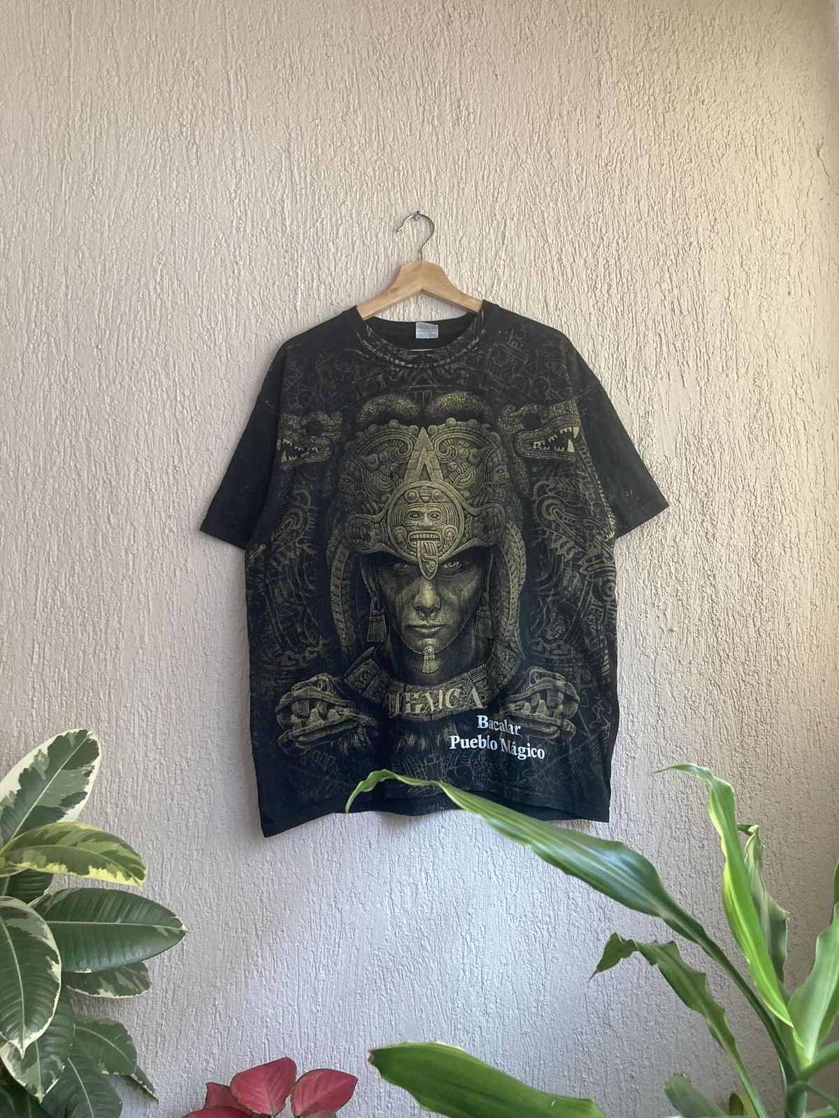 Aztech Mountain × Vintage Vintage Mexican Aztec Bacalar Purblo Magico t shirt Size US XL / EU 56 / 4 - 1 Thumbnail