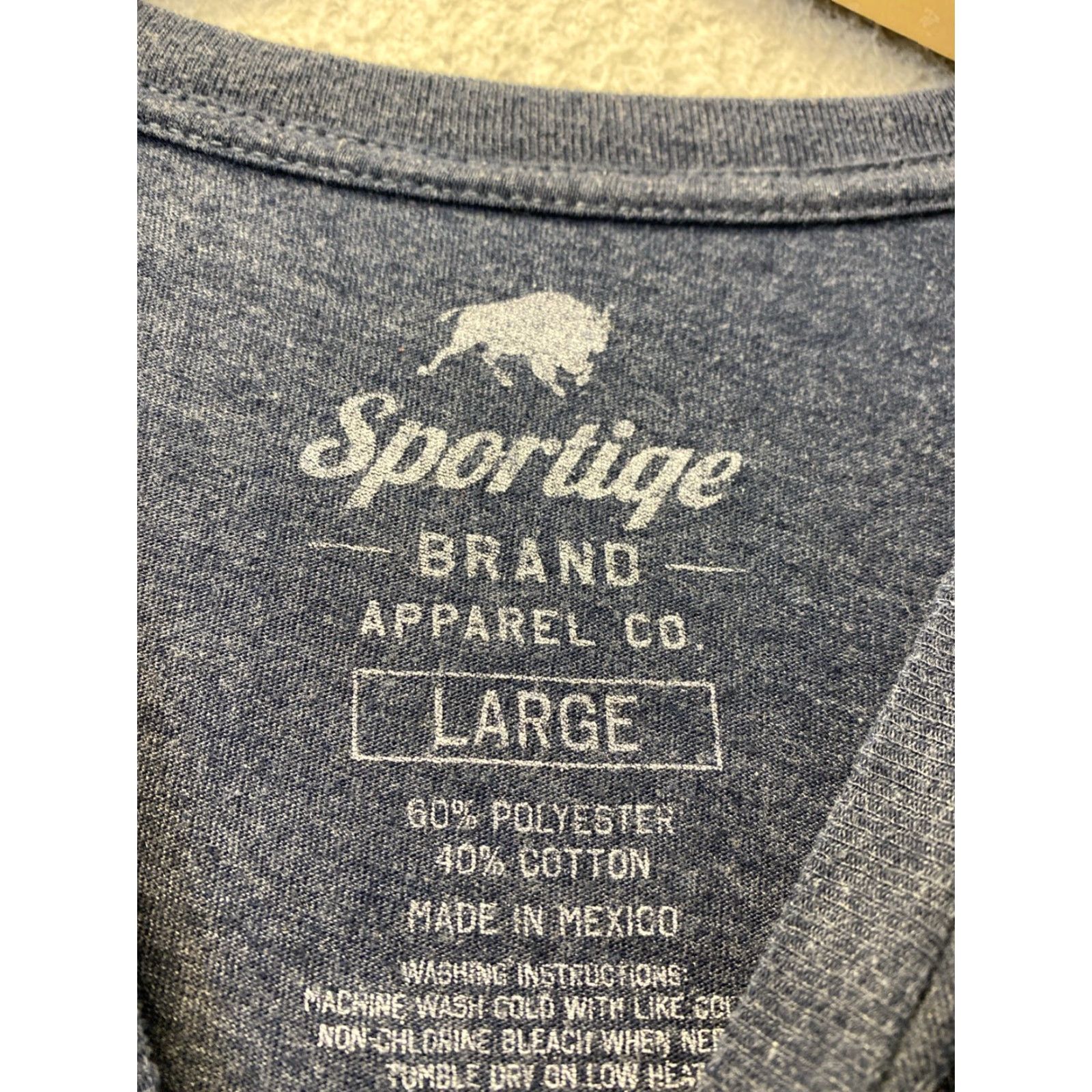 Vintage Sportiqe Nashville T Shirt Mens Blue Sz L Polyester Blend /146-6 Size US L / EU 52-54 / 3 - 3 Thumbnail