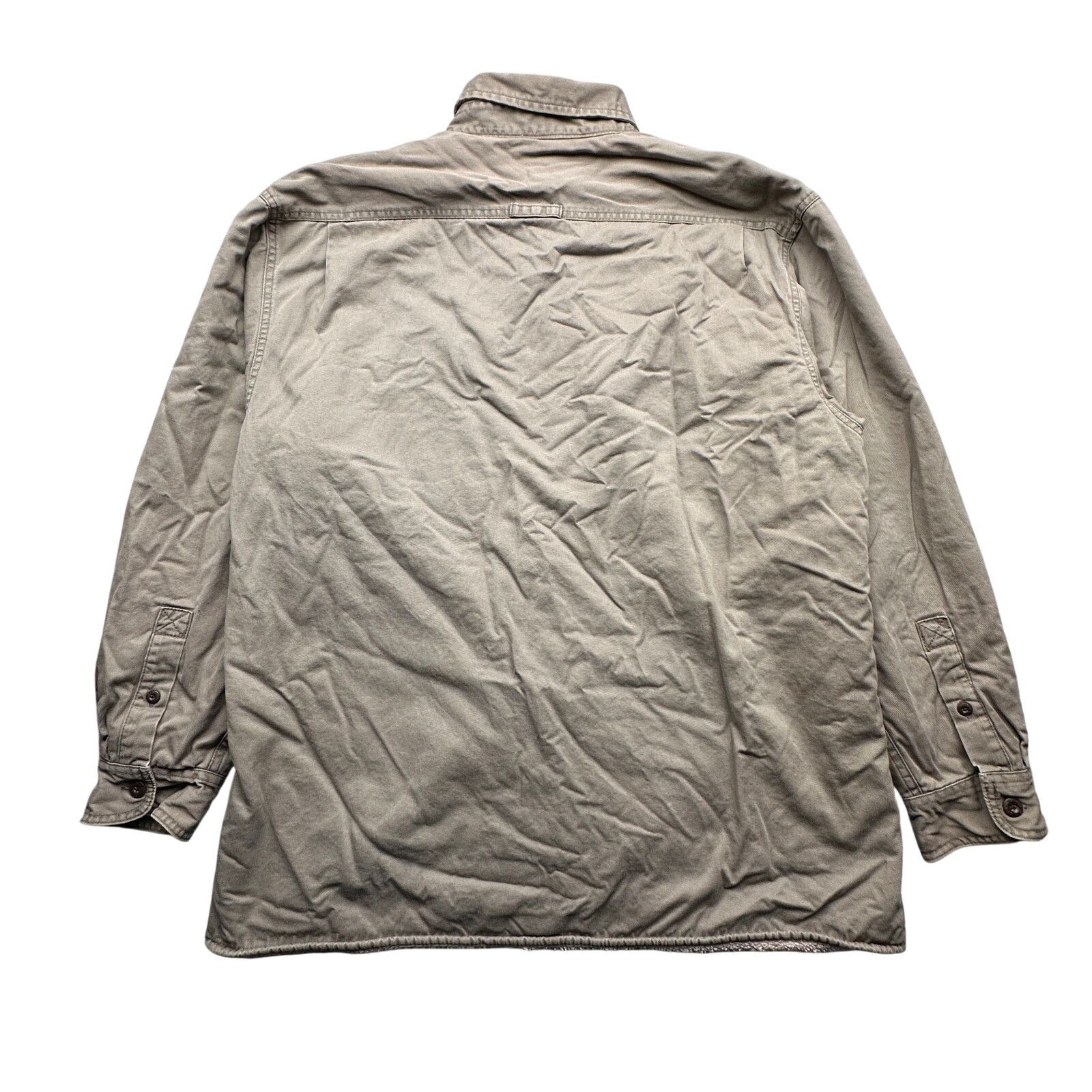 Levi's Levis Sherpa Pile Lined Button Up Shacket Shirt Men XL Brown Size US XL / EU 56 / 4 - 2 Thumbnail