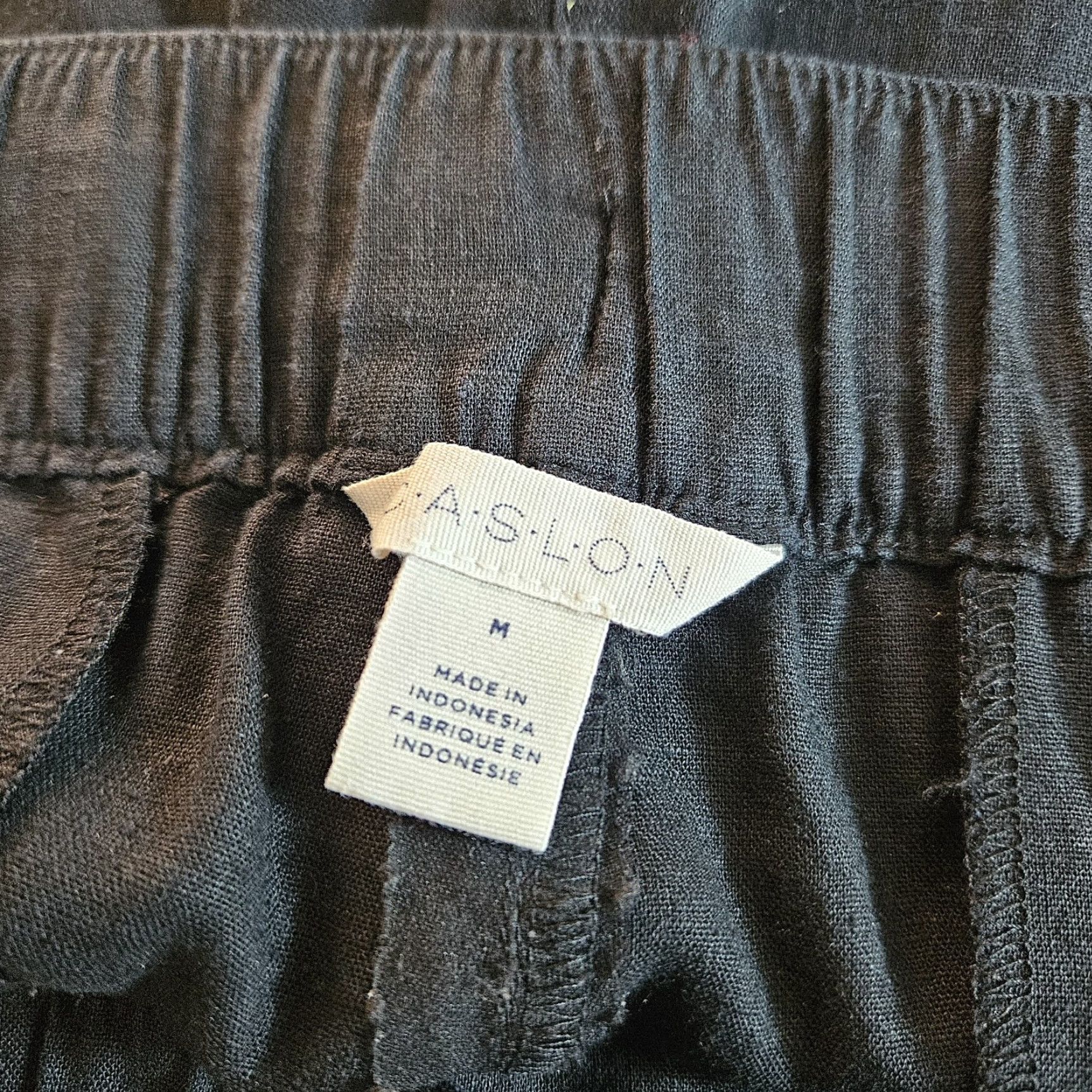 Vintage VINTAGE: No (skip) Caslon Women's Shorts Solid Black Linen Rayon Blend Caslon shorts M Black Casual Pull On 2.5" Inseam Women Size 32" / US 10 / IT 46 - 4 Thumbnail
