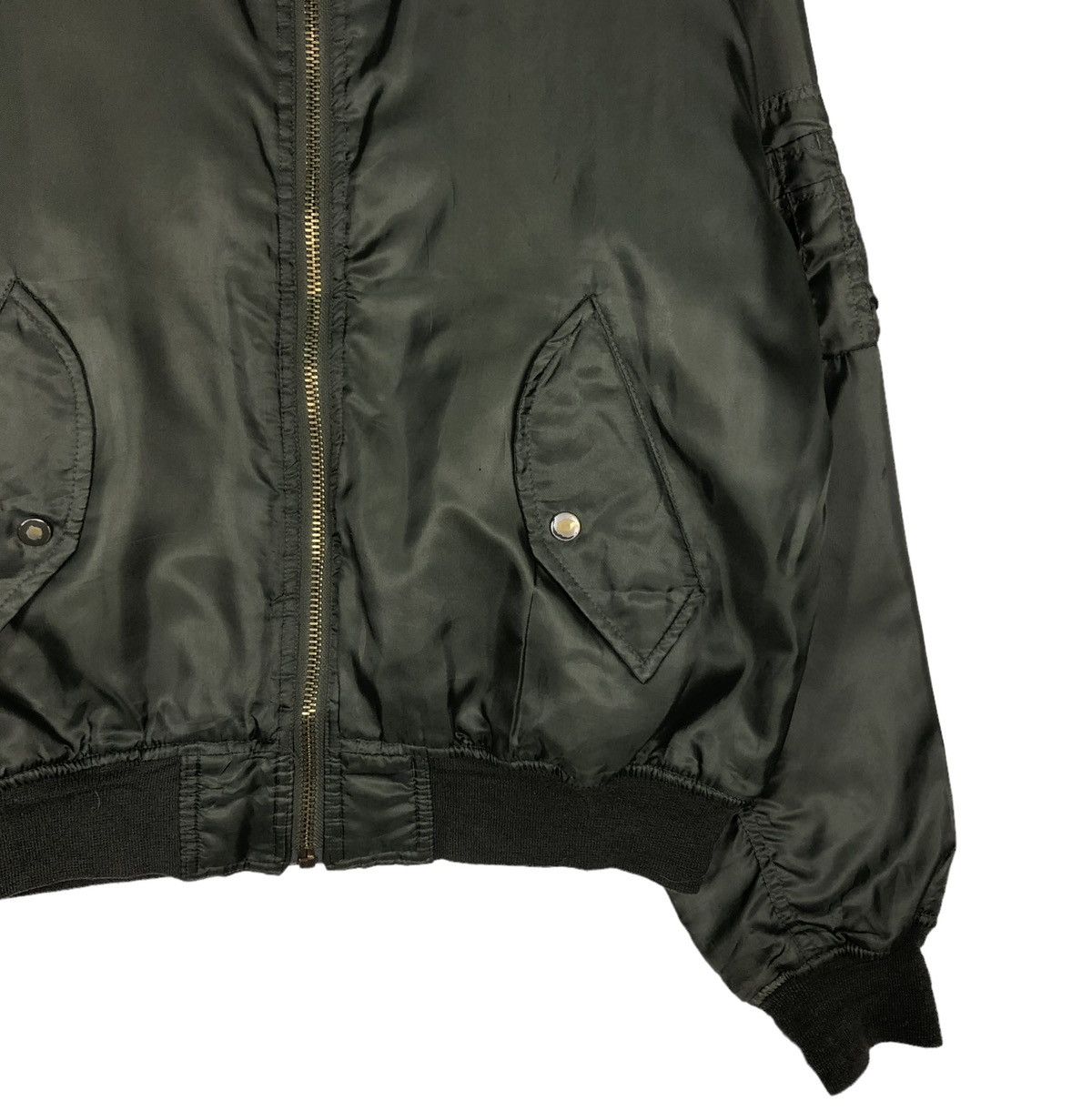 Vintage 🔥VINTAGE REVERSIBLE BOMBER JACKET MILITARY GARMENTS Size US L / EU 52-54 / 3 - 5 Thumbnail