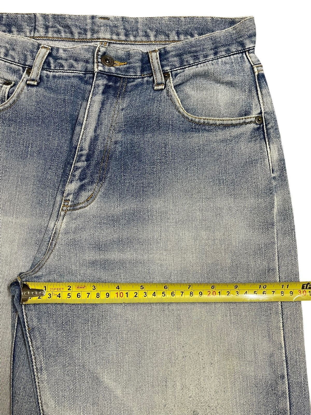 Denime Vintage Japanese Brand Blue Faded Wash Distress Baggy Jeans Size US 30 / EU 46 - 14 Thumbnail