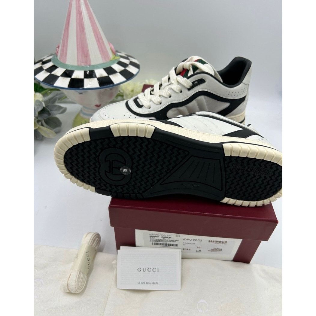 Gucci Women's Gucci re-Webb leather sneakers size 39 made in Italy Size US 9 / IT 39 - 6 Thumbnail