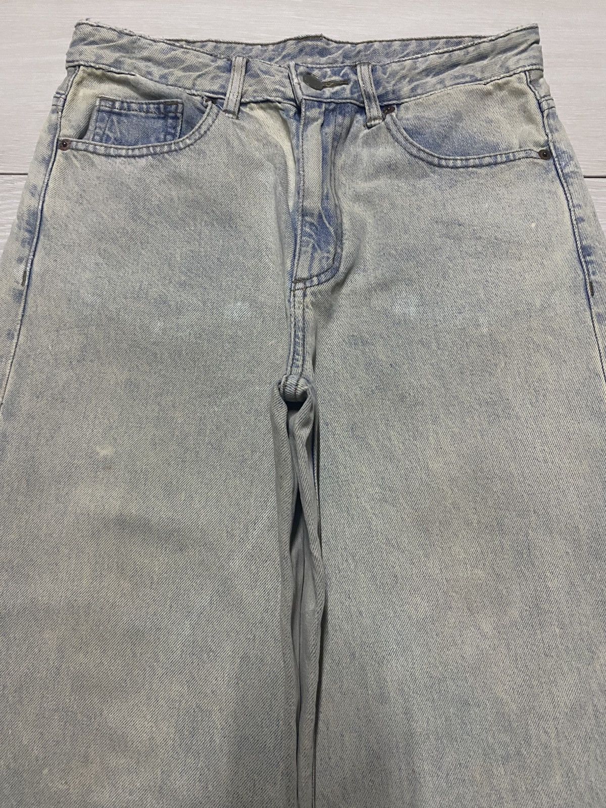GU Vintage gu denim distressed Baggy Jeans Size US 29 - 3 Thumbnail