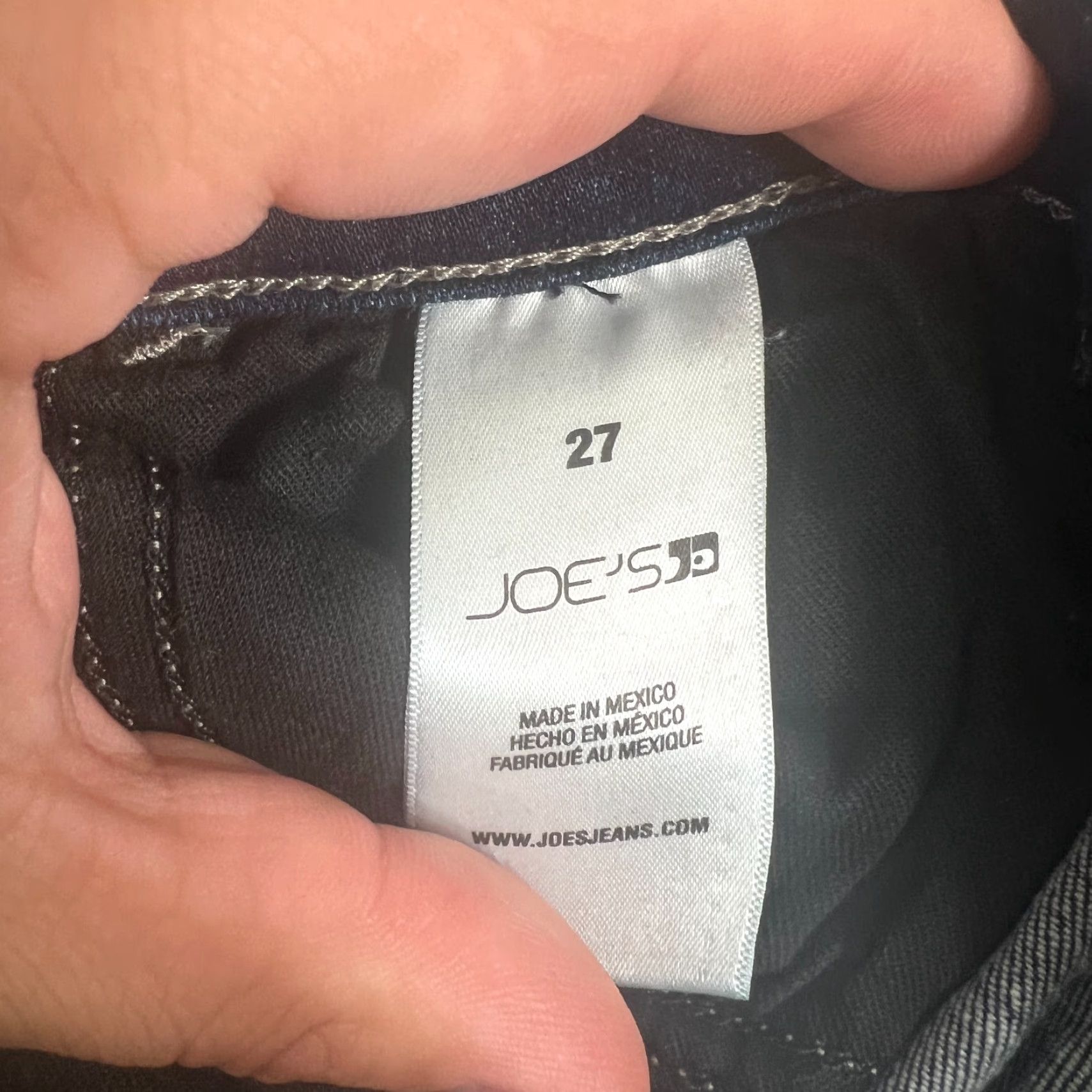 Denime Joe's Womens Jeans Slim Skinny Denim 27 Regular Low Rise Blue Stretch Pockets 29 Inseam Size 27" / US 4 / IT 40 - 7 Thumbnail
