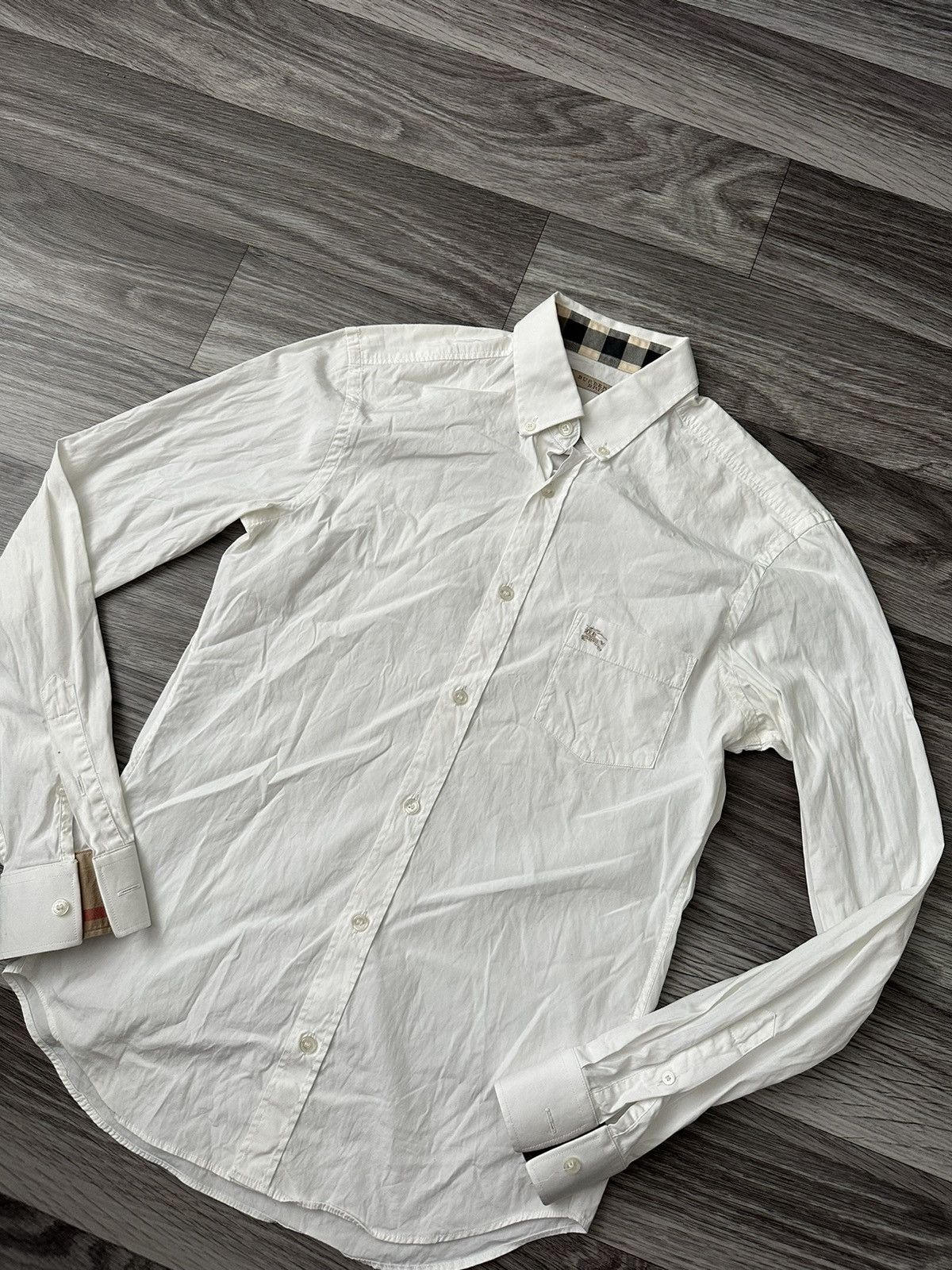 Burberry Burberry Brit White Shirt Button Ups Nova check hype Size US S / EU 44-46 / 1 - 2 Thumbnail
