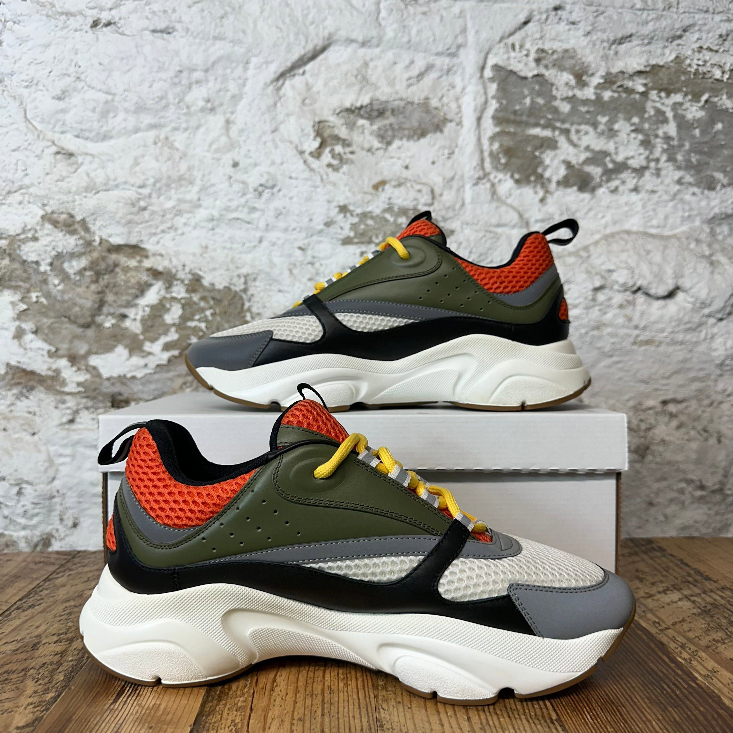 Dior Dior B22 Green Orange Grey Sneaker Sz 9 (42) Size US 9 / EU 42 - 2 Thumbnail