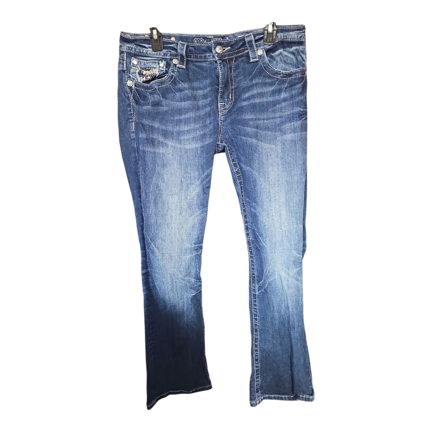 Miss Me Miss Me Signature Rise Boot Jeans Size 32 Size 32" / US 10 / IT 46 - 1 Thumbnail
