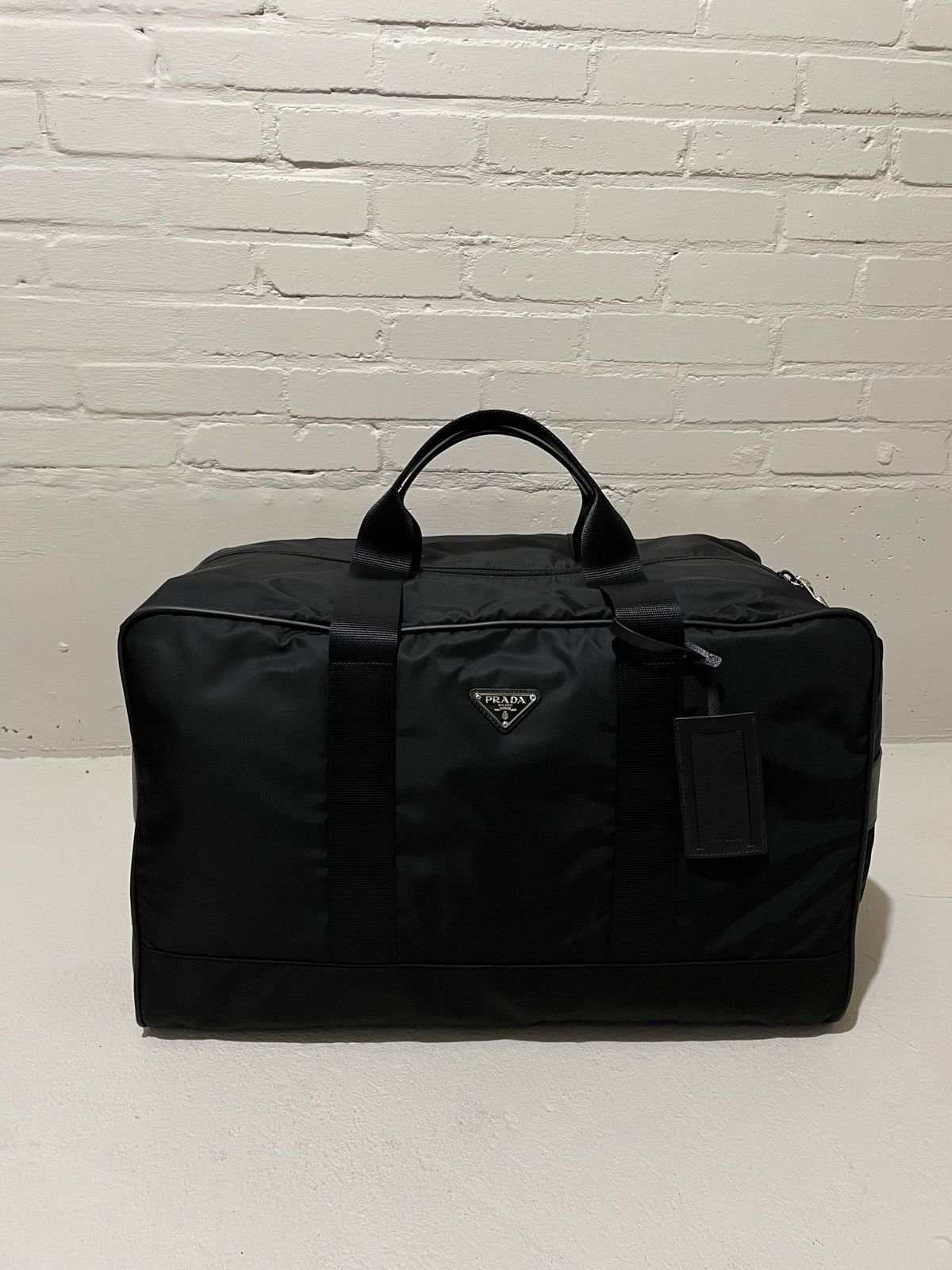 Prada Nylon Large Travel Duffle Bag