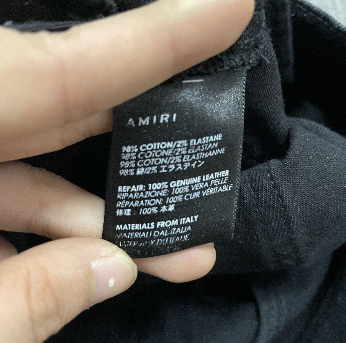 Amiri AMIRI MX1 black patch Jeans Size US 30 / EU 46 - 4 Thumbnail