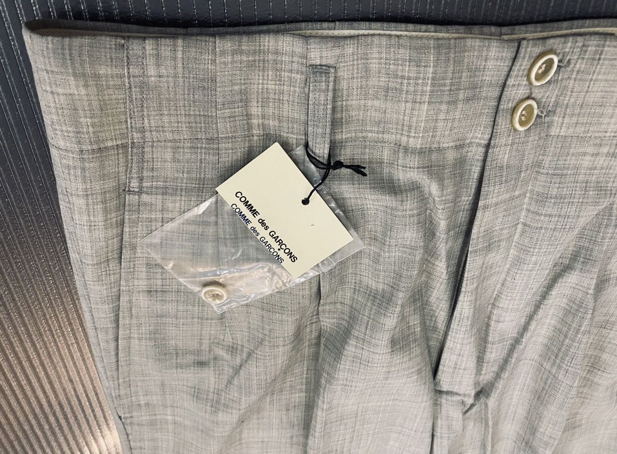 Comme des Garcons Comme Des Garçons 🇮🇹 grey wool pleated dc slacks M NWT Size US 32 / EU 48 - 3 Thumbnail