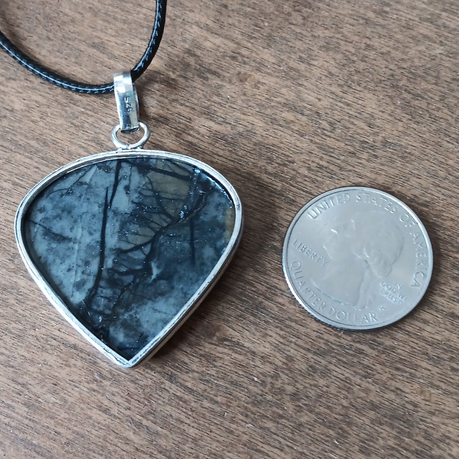 Other Picasso Jasper gemstone pendant necklace Size ONE SIZE - 2 Thumbnail