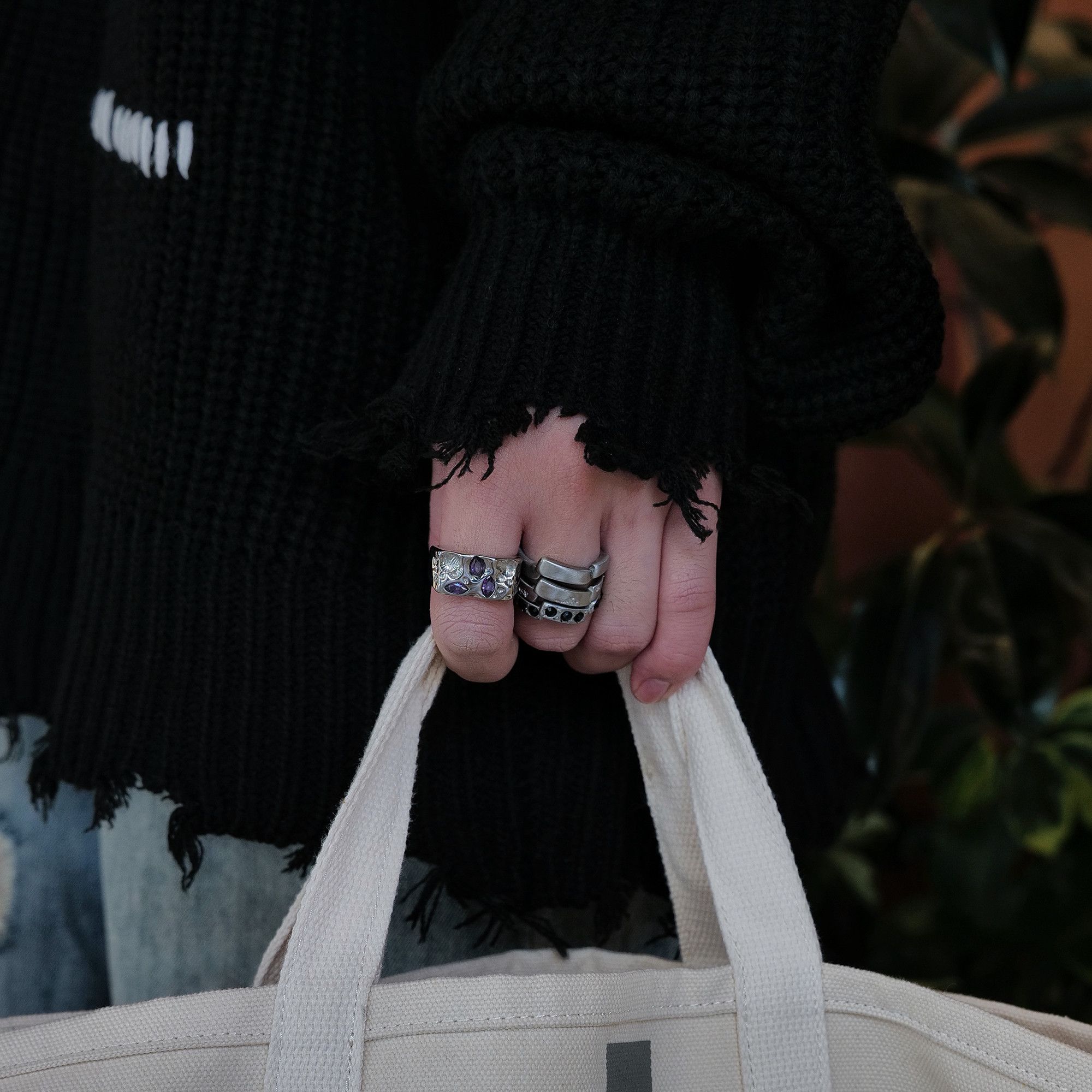 Jewelry Modern Jewelry Rings Open Size Chrome Ring (Size 7-13) Size ONE SIZE - 1 Thumbnail