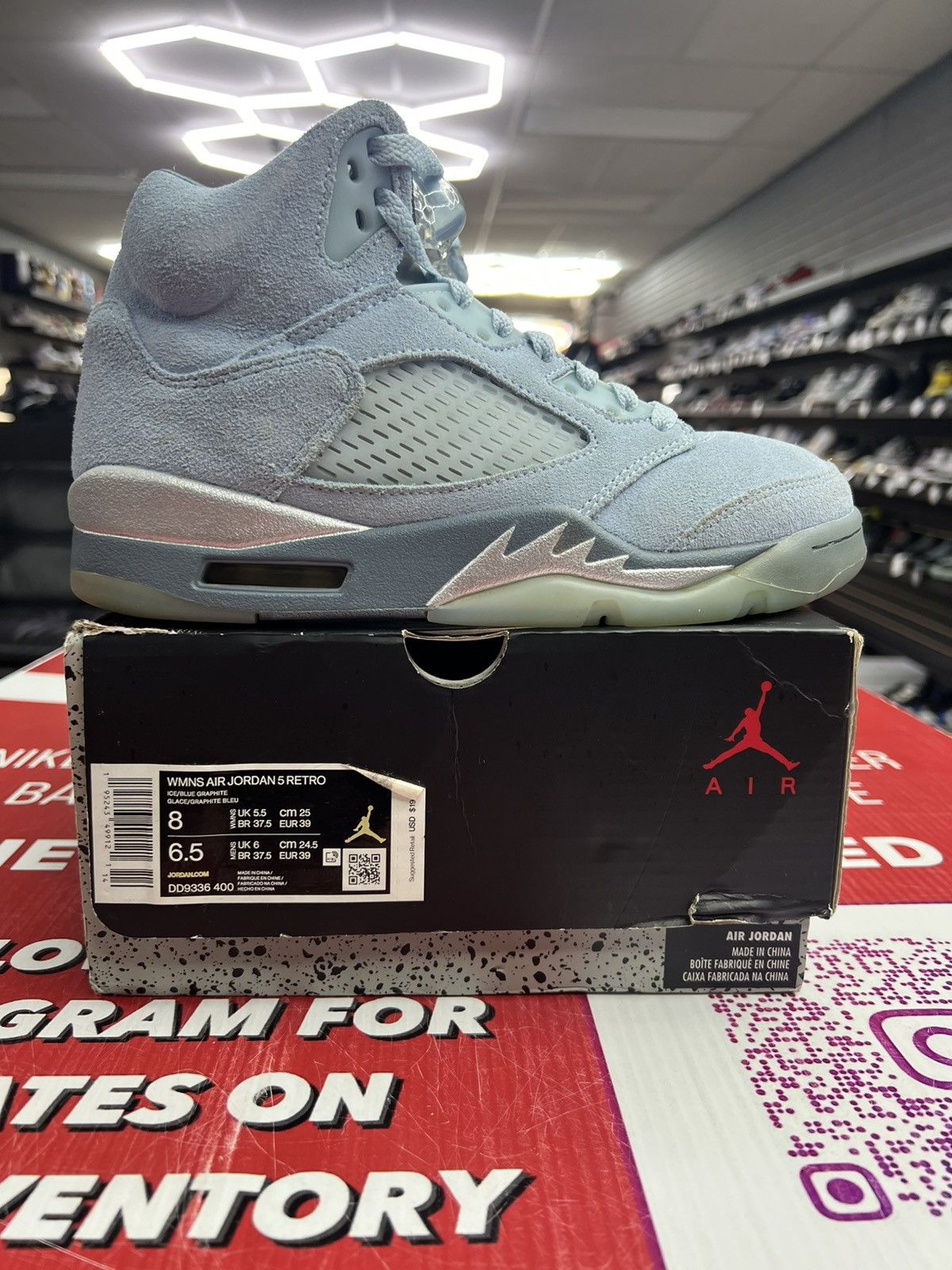 Jordan Brand Air Jordan 5 Blue Bird Size 8w/6.5y Size US 8 / EU 41 - 1 Thumbnail