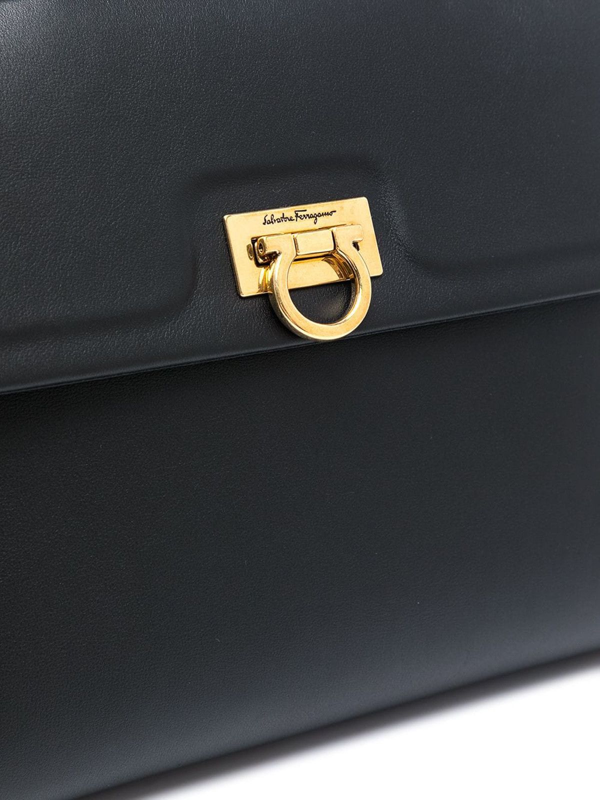 Salvatore Ferragamo o1s1rm1224 Size: OS / Trifolio Small Leather Handbag Size ONE SIZE - 4 Thumbnail