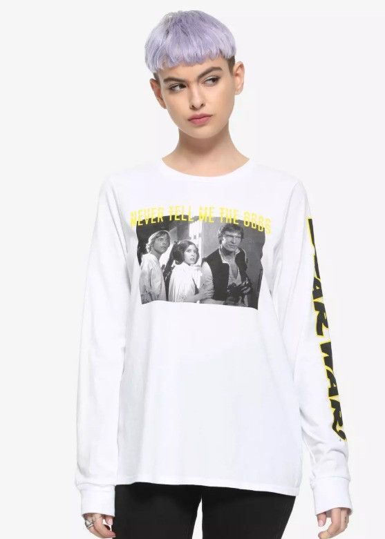 Star Wars Her Universe Star Wars Never Tell Me The Odds Girls T-Shirt Size L / US 10 / IT 46 - 1 Thumbnail
