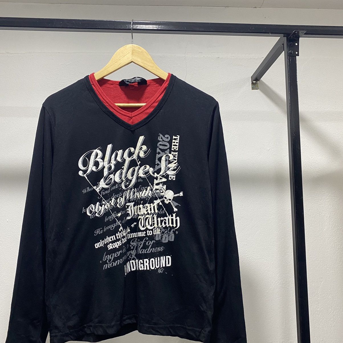 Hysteric Glamour Skull☠️ Beaumere Aristocratic Y2K Poem Wording Ls Punk Size US M / EU 48-50 / 2 - 3 Thumbnail