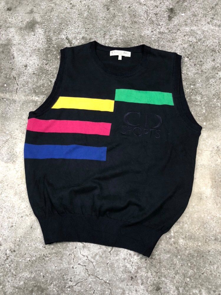 Christian Dior Monsieur × Dior × Vintage Vintage Christian Dior Knit Vest Size US S / EU 44-46 / 1 - 2 Thumbnail