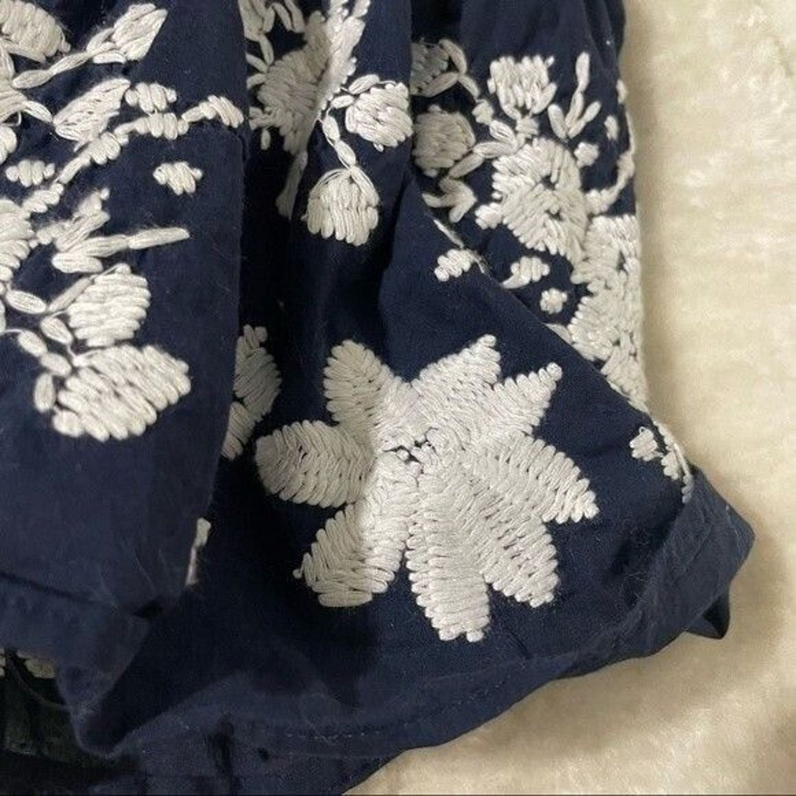 Other Point Sur Skirt Pull-On Stretch Navy & White Floral Small Size 27" / US 4 / IT 40 - 11 Thumbnail