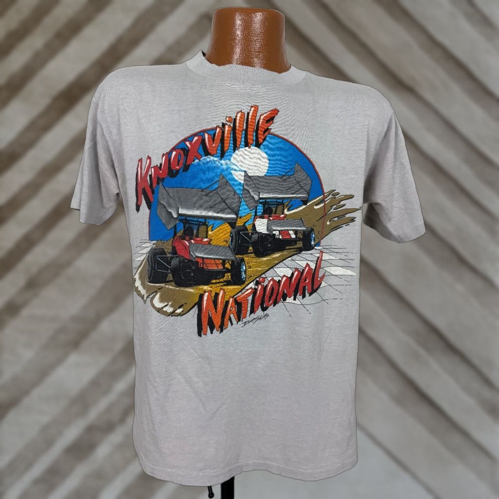 Vintage VINTAGE Knoxville Nationals Shirt Baseball Logo 80s Shirt Mens Large Gray 80s Cars Sports USA Size US L / EU 52-54 / 3 - 1 Thumbnail
