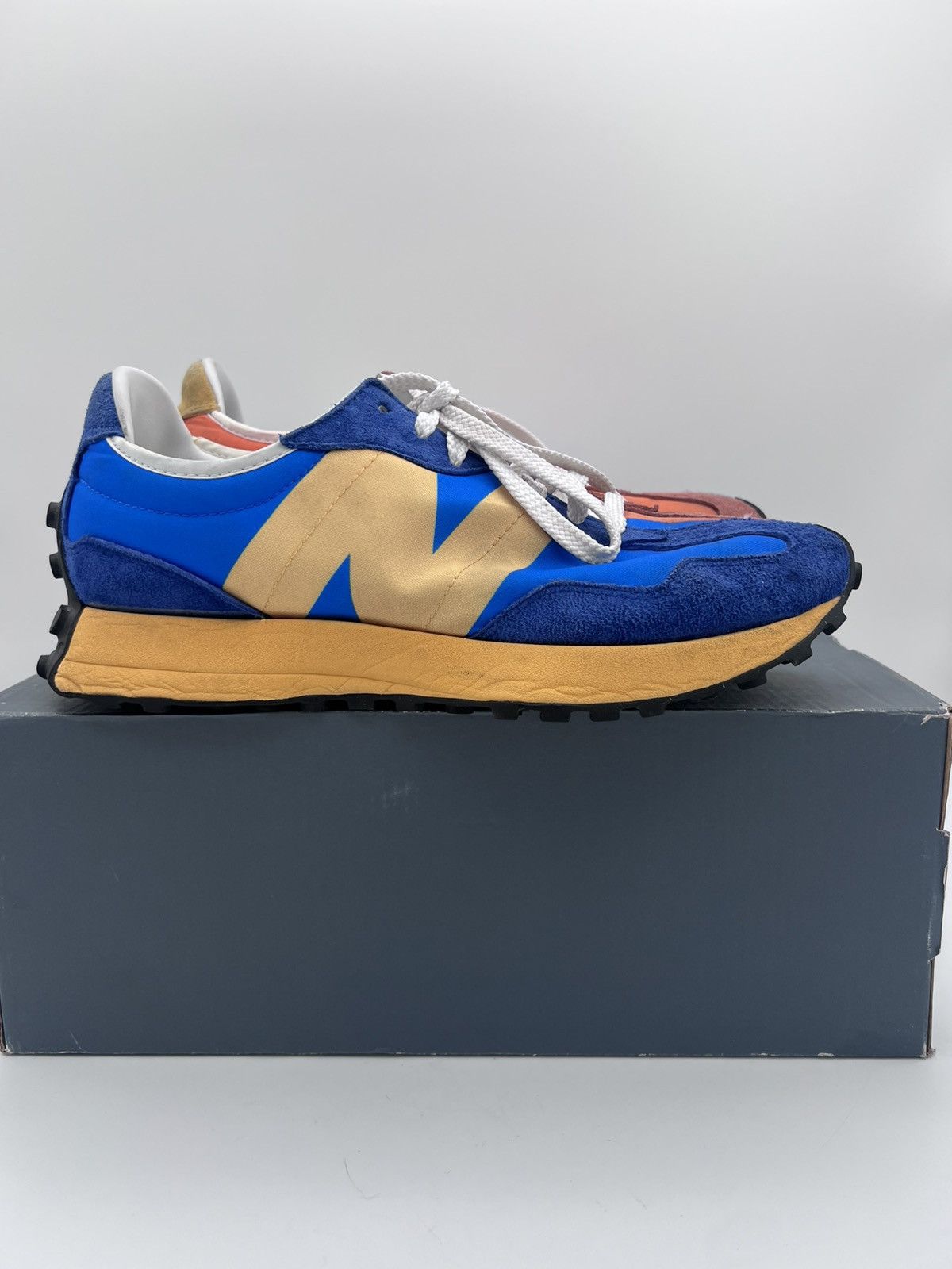 New Balance New Balance 327 Blue Orange Men’s Size 9.5 MS327LAA Size US 9.5 / EU 42-43 - 1 Thumbnail