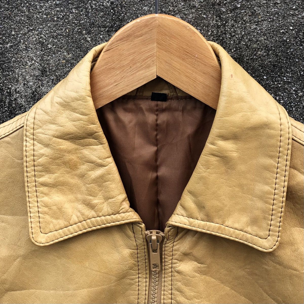Vintage Vintage Japanese Brand Takagi Fur Cow Leather Bomber Jacket Size US M / EU 48-50 / 2 - 9 Thumbnail