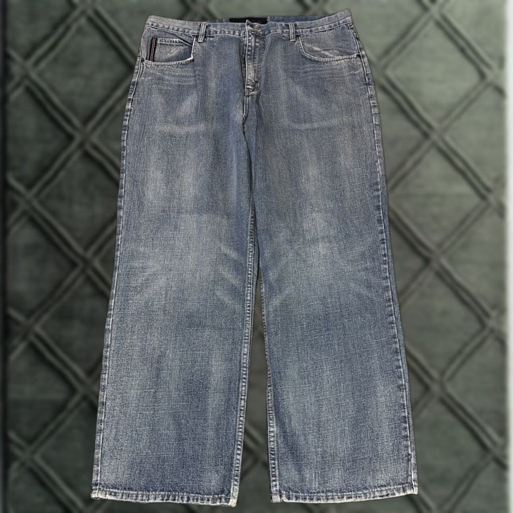 Phat Farm VINTAGE Phat Farm Baggy Wide-Leg Jeans 40x31 Men Blue 90s Y2K Grunge Skater Wide-Leg Cyber 90s Mens Size US 40 / EU 56 - 1 Thumbnail