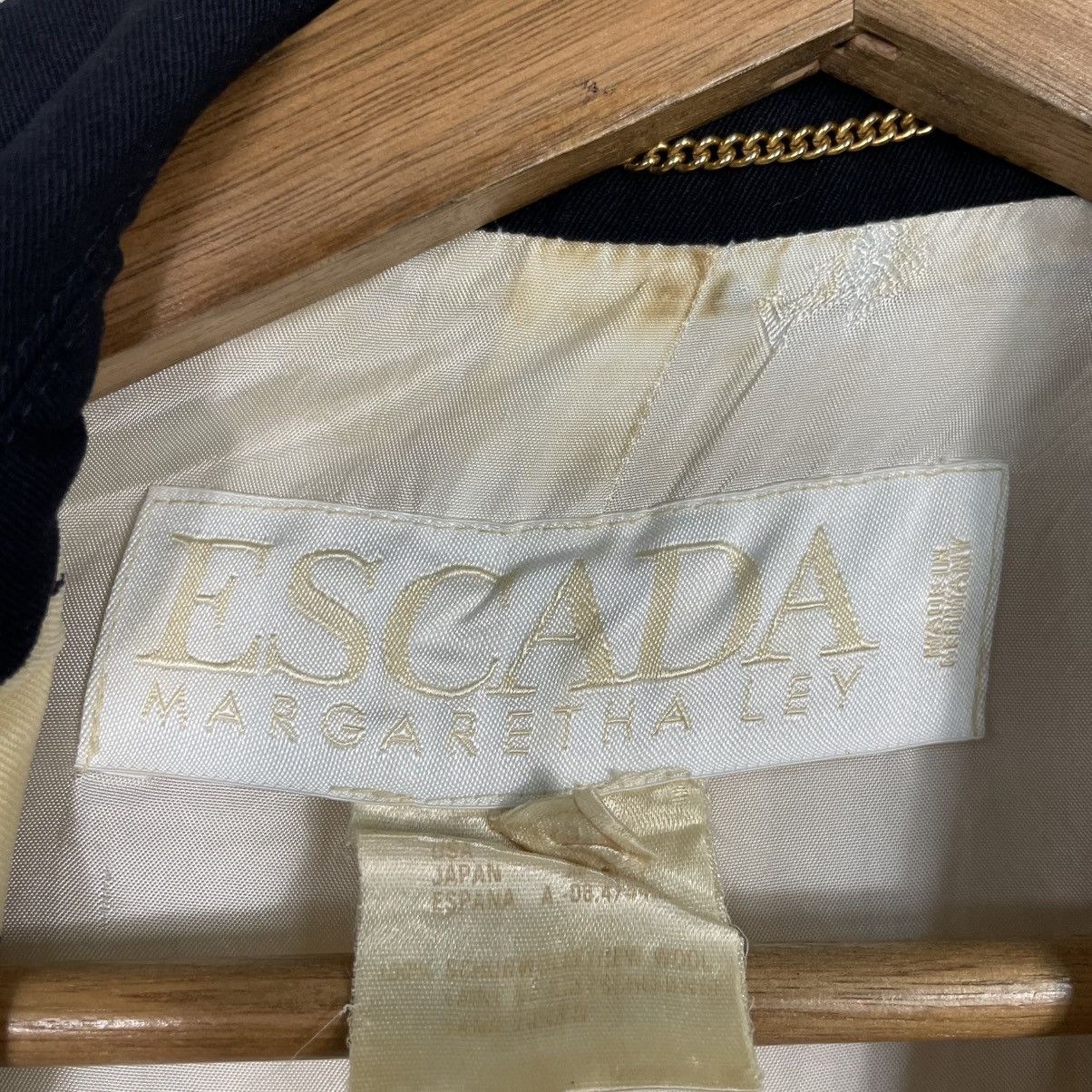 Escada Escada By Margaretha Ley Stripe Wool Jacket Size M / US 6-8 / IT 42-44 - 15 Thumbnail