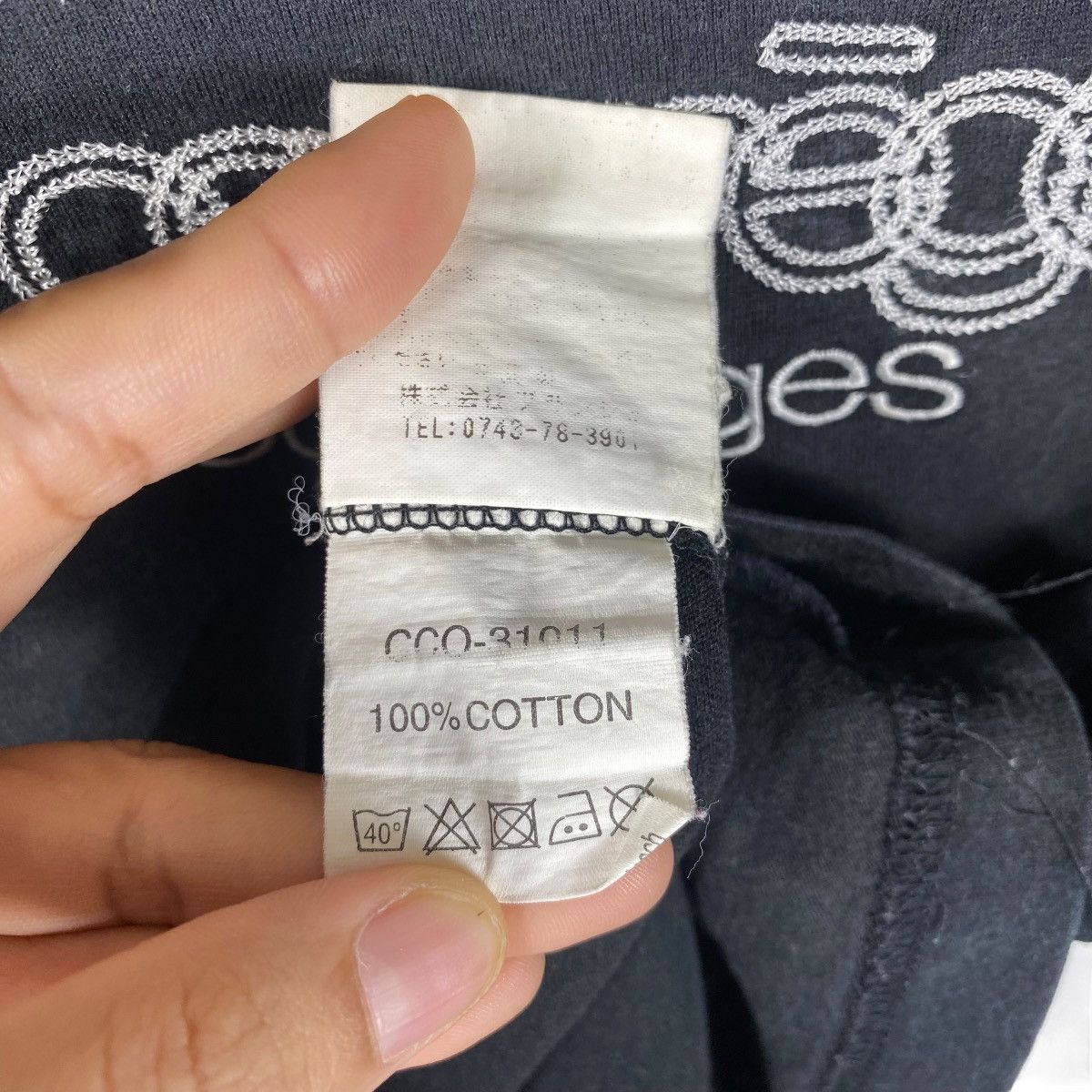 Courreges Vintage 90's COURREGES Paris Embroidery Logo Women Tops Tee Size M / US 6-8 / IT 42-44 - 7 Thumbnail