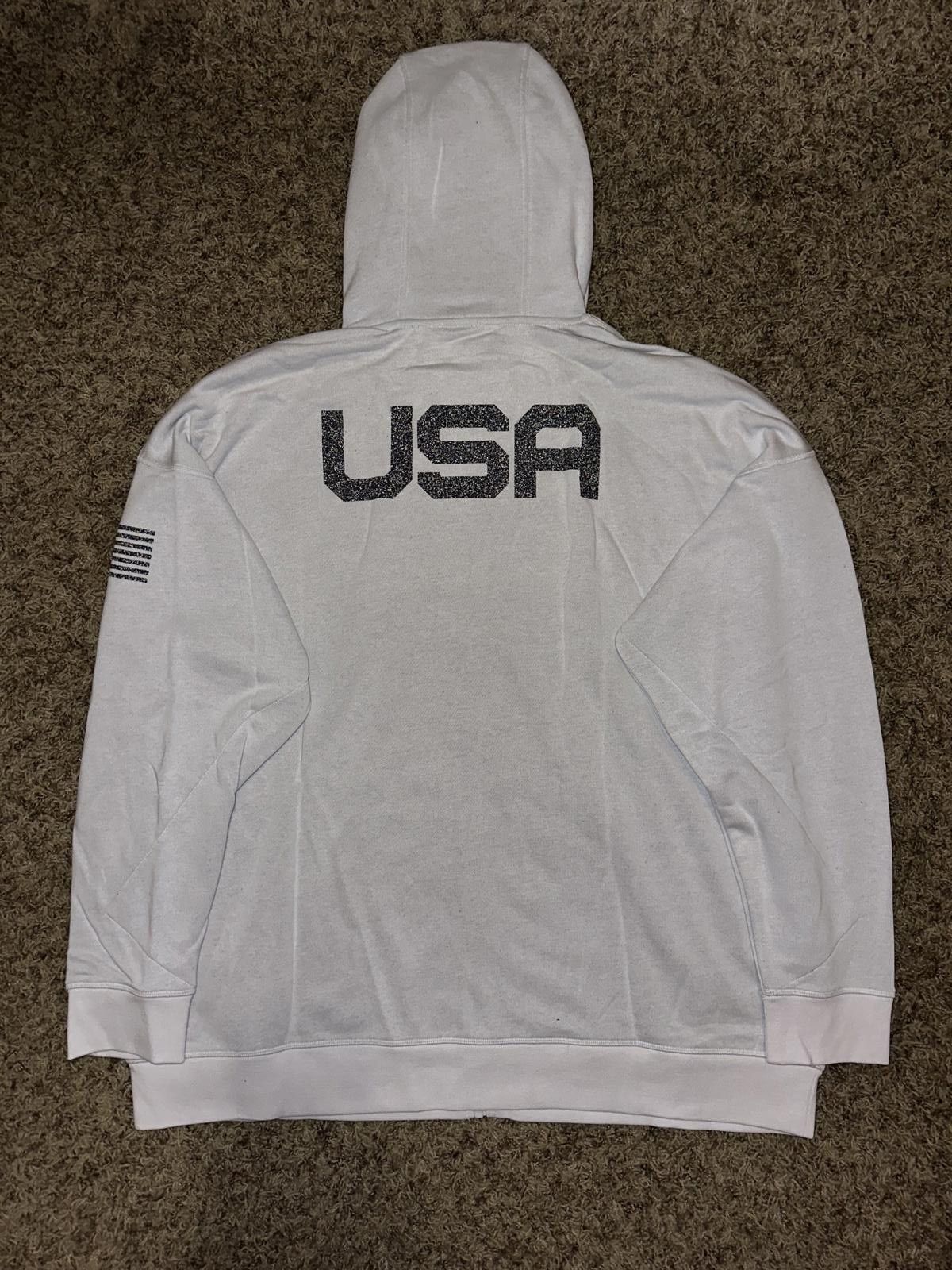 Nike Nike Men’s Heathered Gray Team USA Full-Zip Hoodie Size US XXL / EU 58 / 5 - 6 Thumbnail