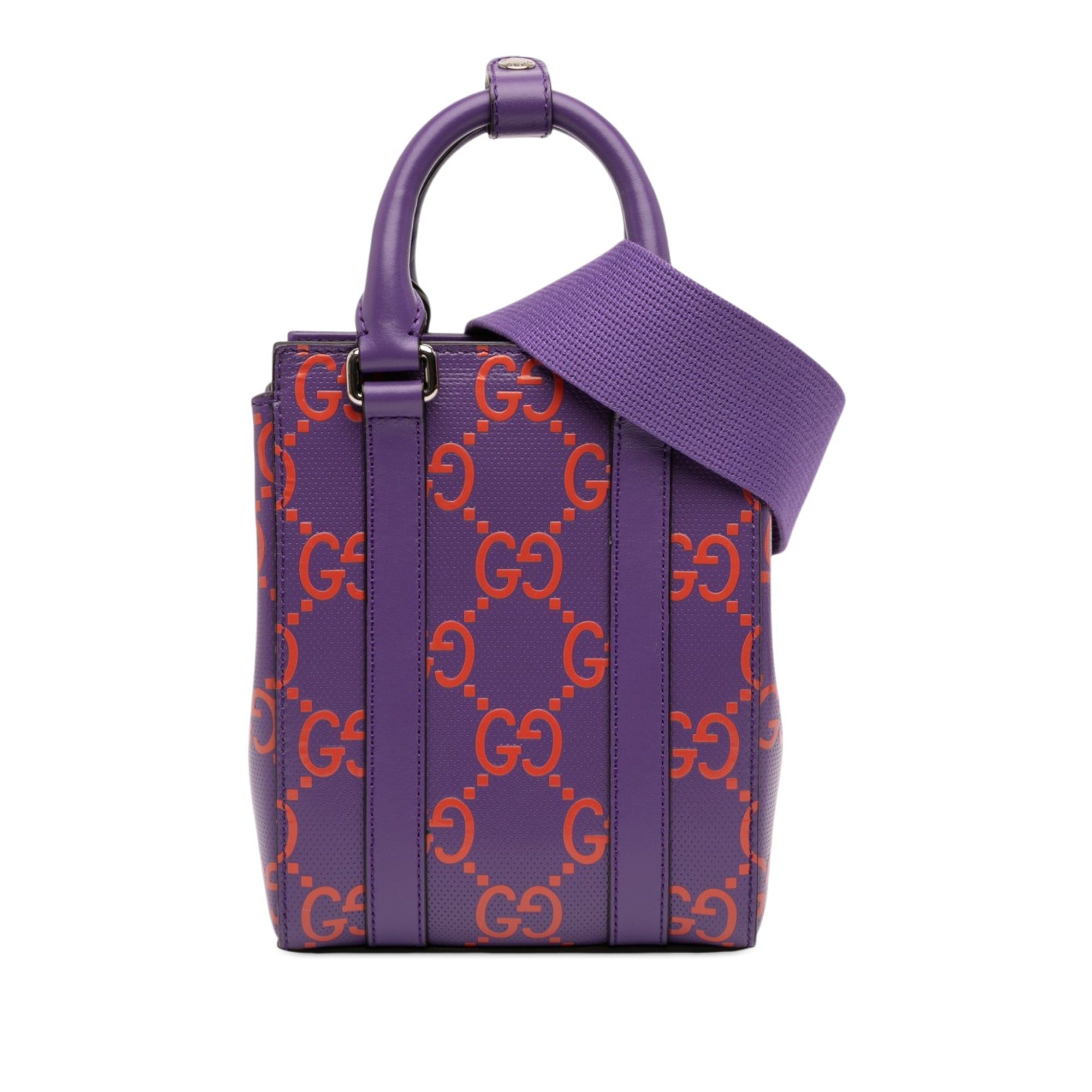 Gucci Mini GG Embossed Perforated Leather Tote Size ONE SIZE - 1 Thumbnail
