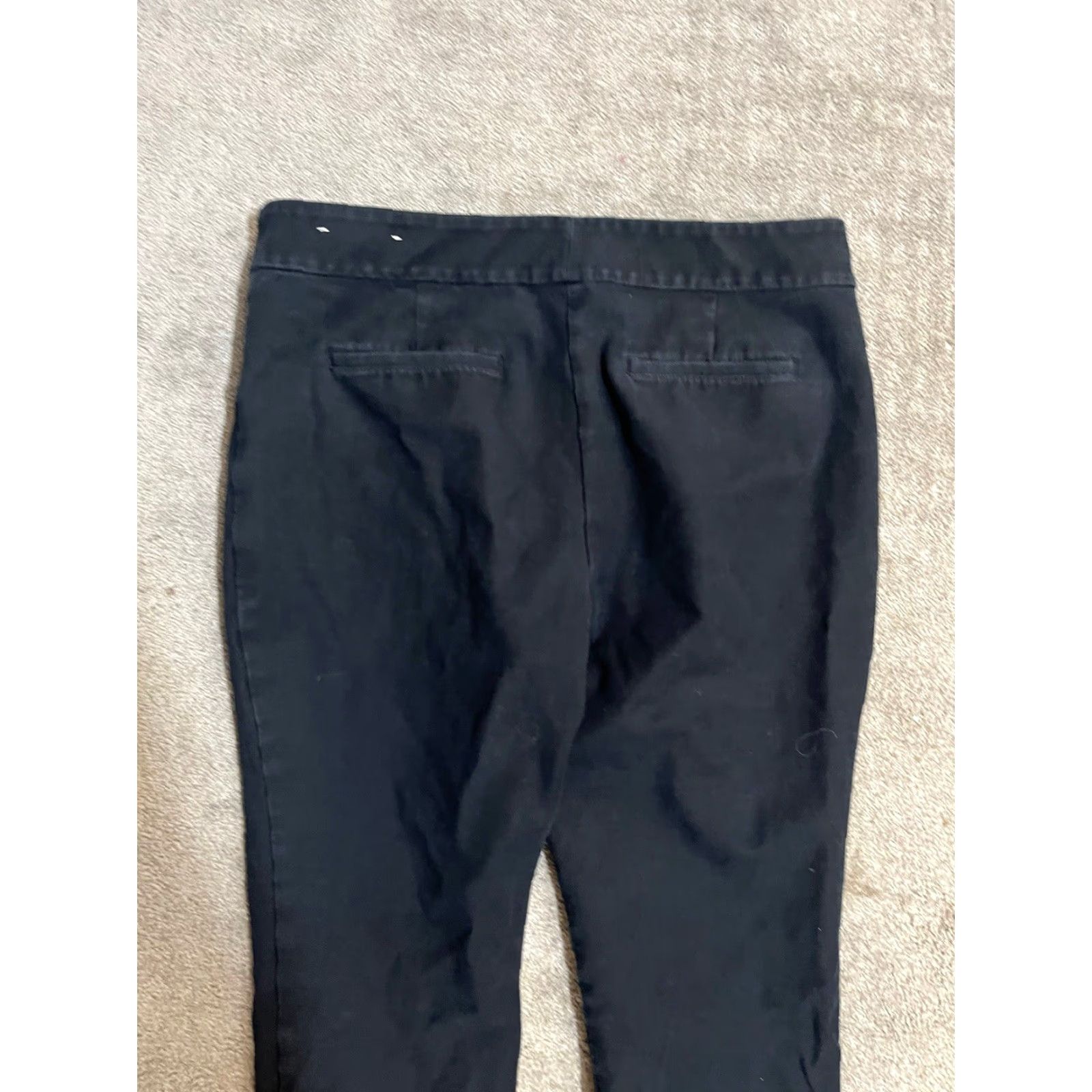 Ann Taylor Ann Taylor Women's Black Capri Pants Margo Size 8 32x22 Stretch 2% Spandex Size 30" / US 8 / IT 44 - 4 Thumbnail