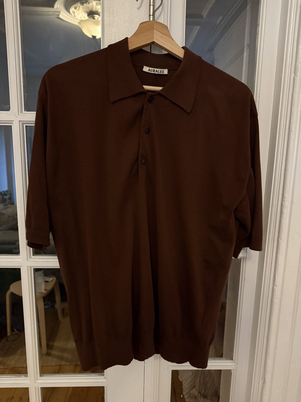 Auralee Auralee Super High Gauge Polo in Brown Size US M / EU 48-50 / 2 - 2 Thumbnail
