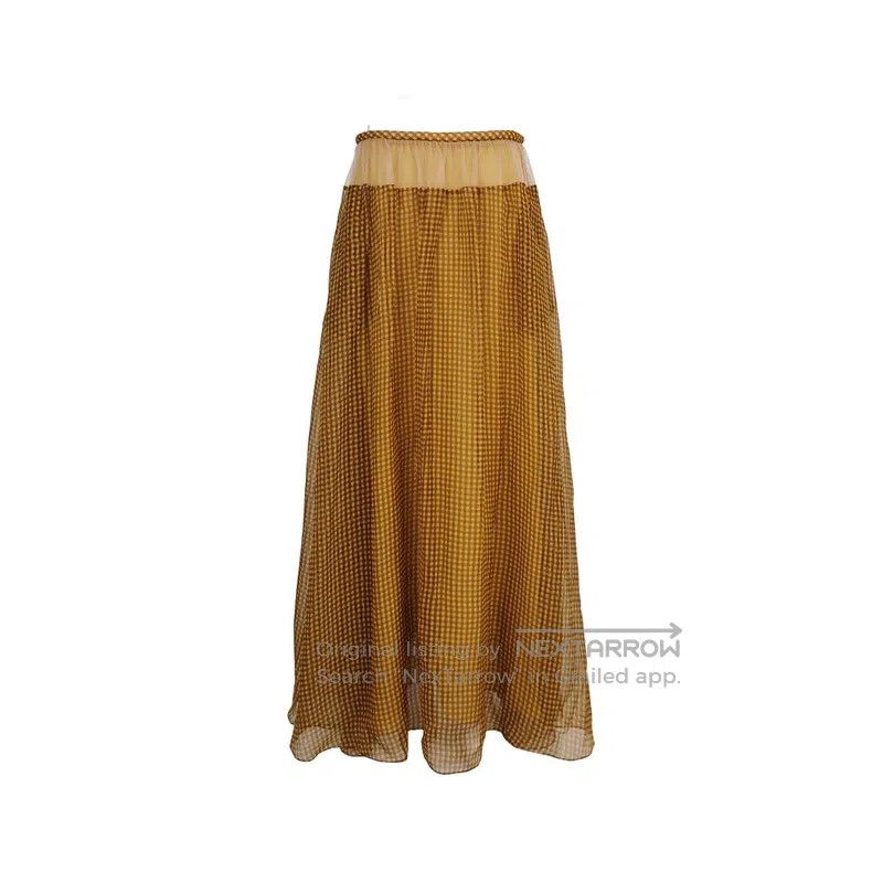 Fendi Fendi Gingham mulberry silk skirt Size 27" / US 4 / IT 40 - 1 Thumbnail