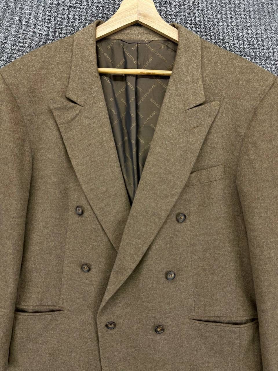Vintage Vintage Franco Ferraro Luxury Wool Blazer Coat Jacket Size US L / EU 52-54 / 3 - 5 Thumbnail