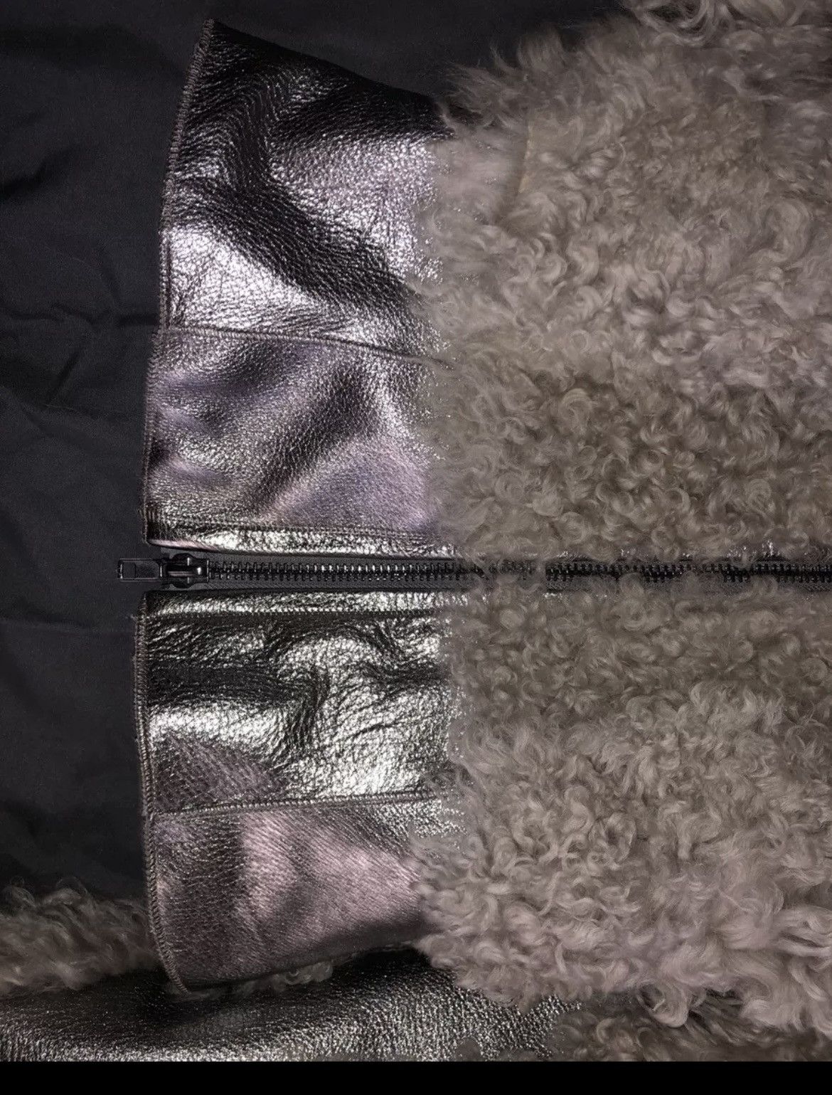 Topshop TOPSHOP AUTHENTIC DOWN SHEEP SKIN LEATHER JACKET Size XS / US 0-2 / IT 36-38 - 2 Thumbnail