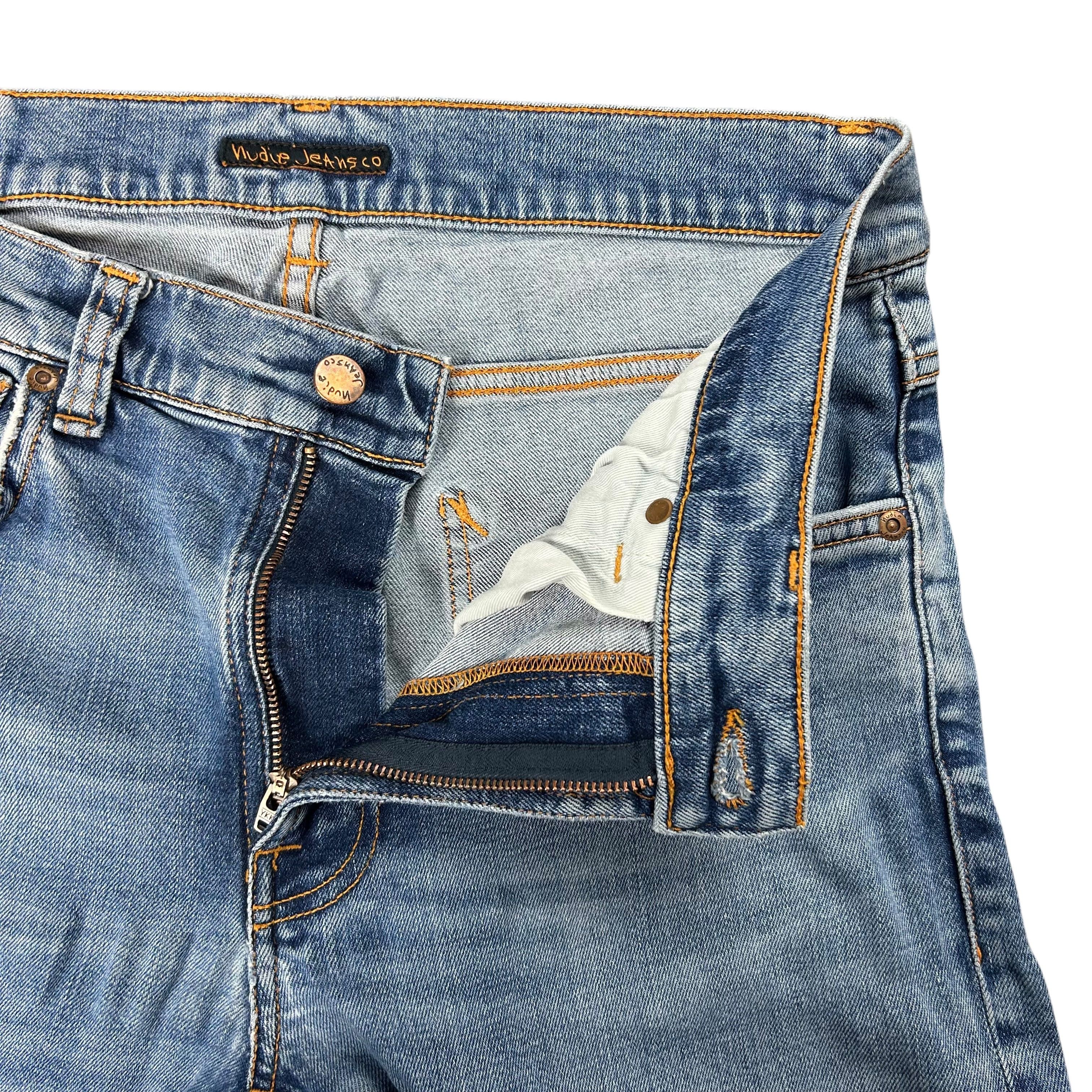 Nudie Jeans Nudie Jeans Lean Dean Lost Orange Stretch Denim Size W32L30 Size US 32 / EU 48 - 4 Thumbnail