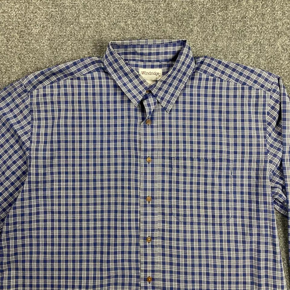 Vintage Vintage Windridge Mervyns Shirt Men's Plaid Button Up XL Size US XL / EU 56 / 4 - 2 Thumbnail